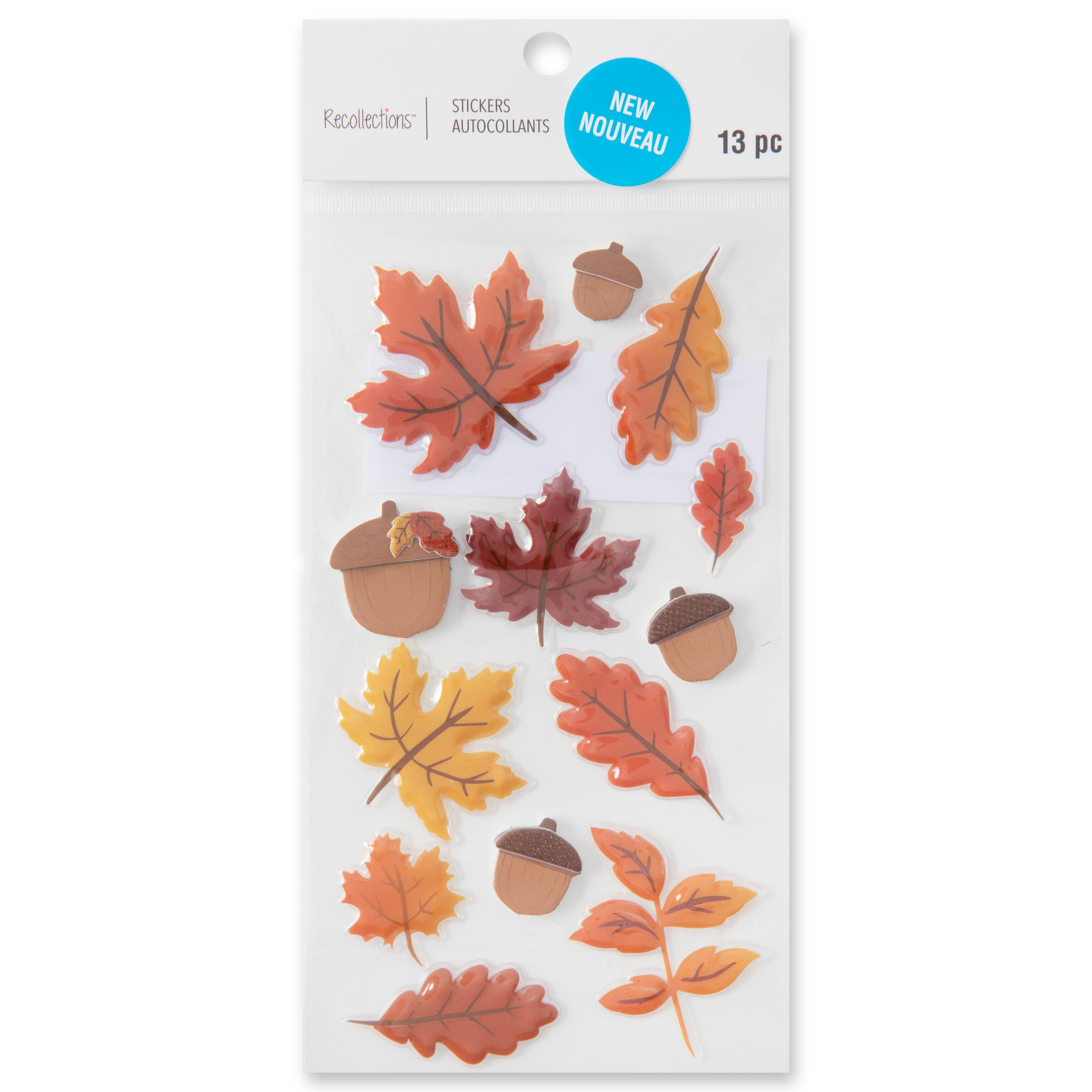 12 Pack: Fall Leaves Stickers by Recollections&#x2122;