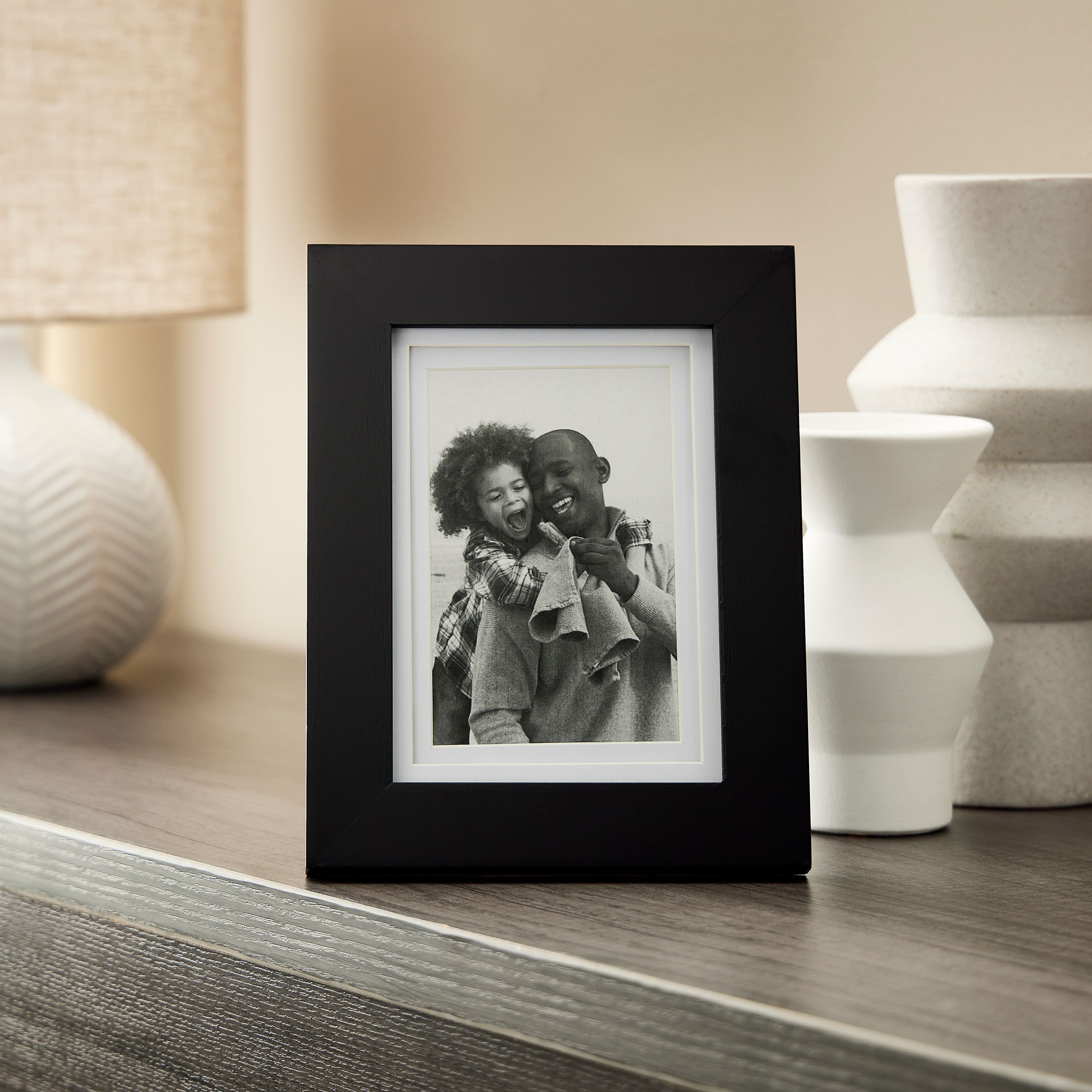 8 Pack: Black 4" x 6" Gallery Frame with Double Mat by Studio Décor®
