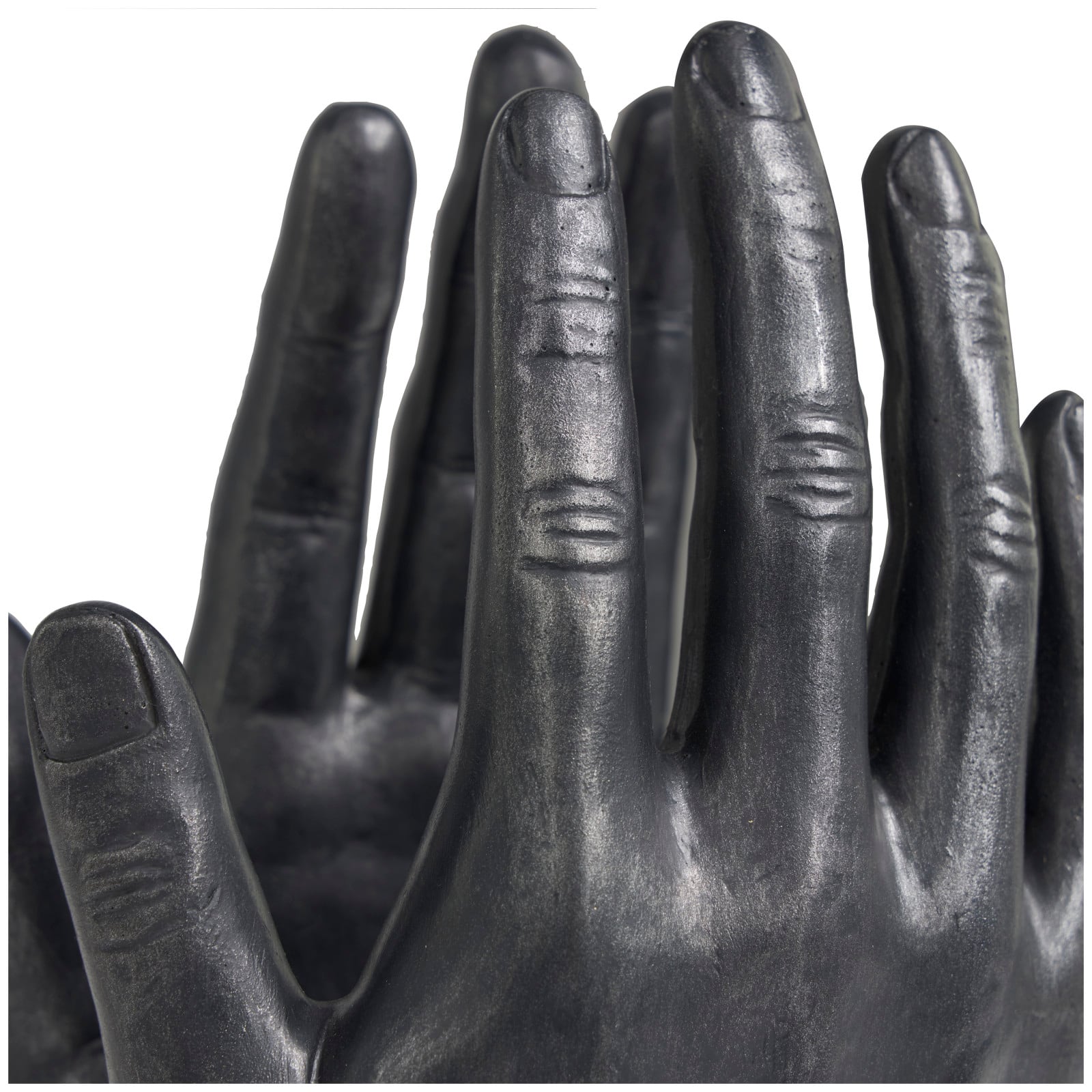 9.5" Black Polystone Hand Bookends, 2ct.