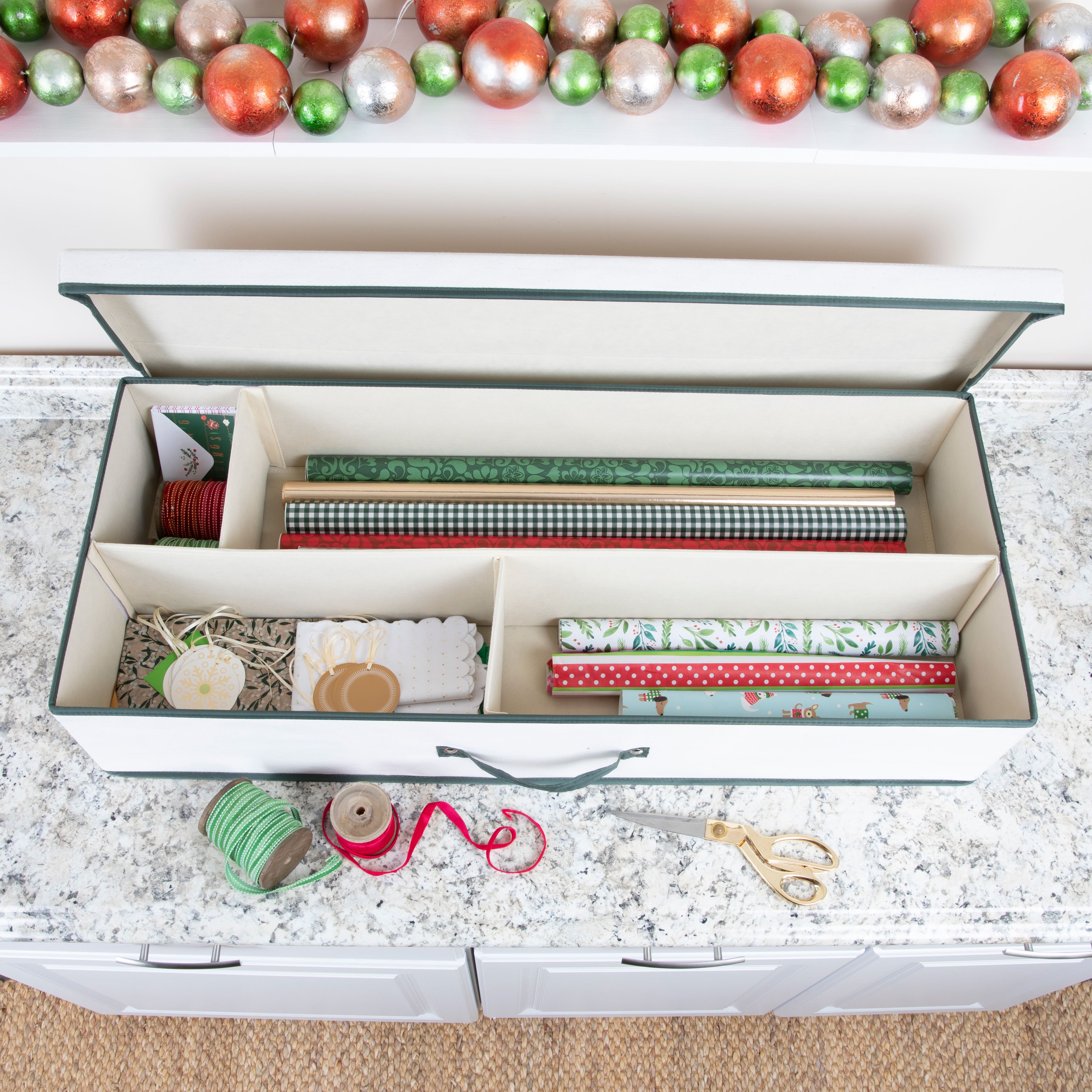 Household Essentials Gift Wrap Storage Box