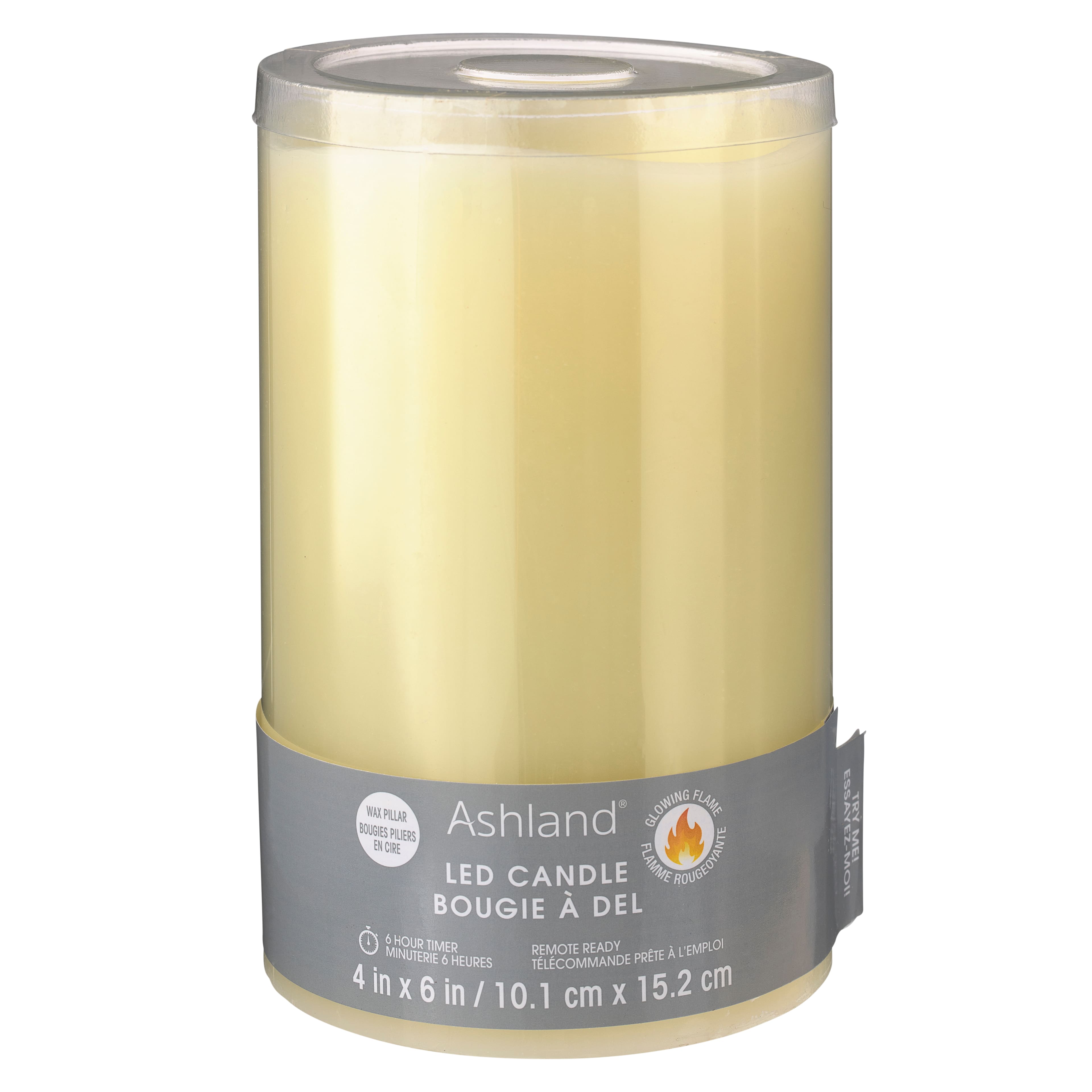 4" x 6" LED Flame Pillar Candle by Ashland®