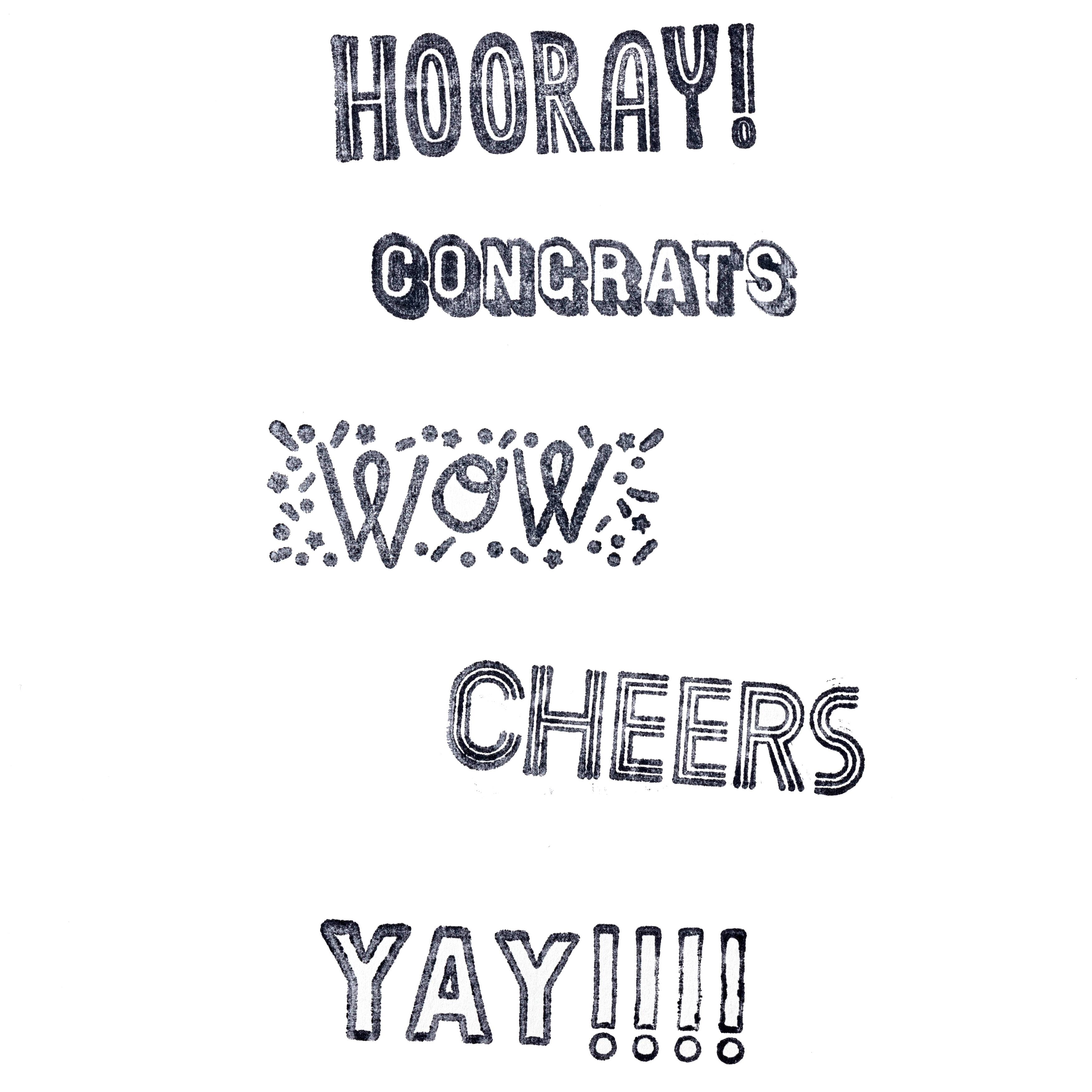 Celebrate Wood Stamp Set by Recollections&#x2122;