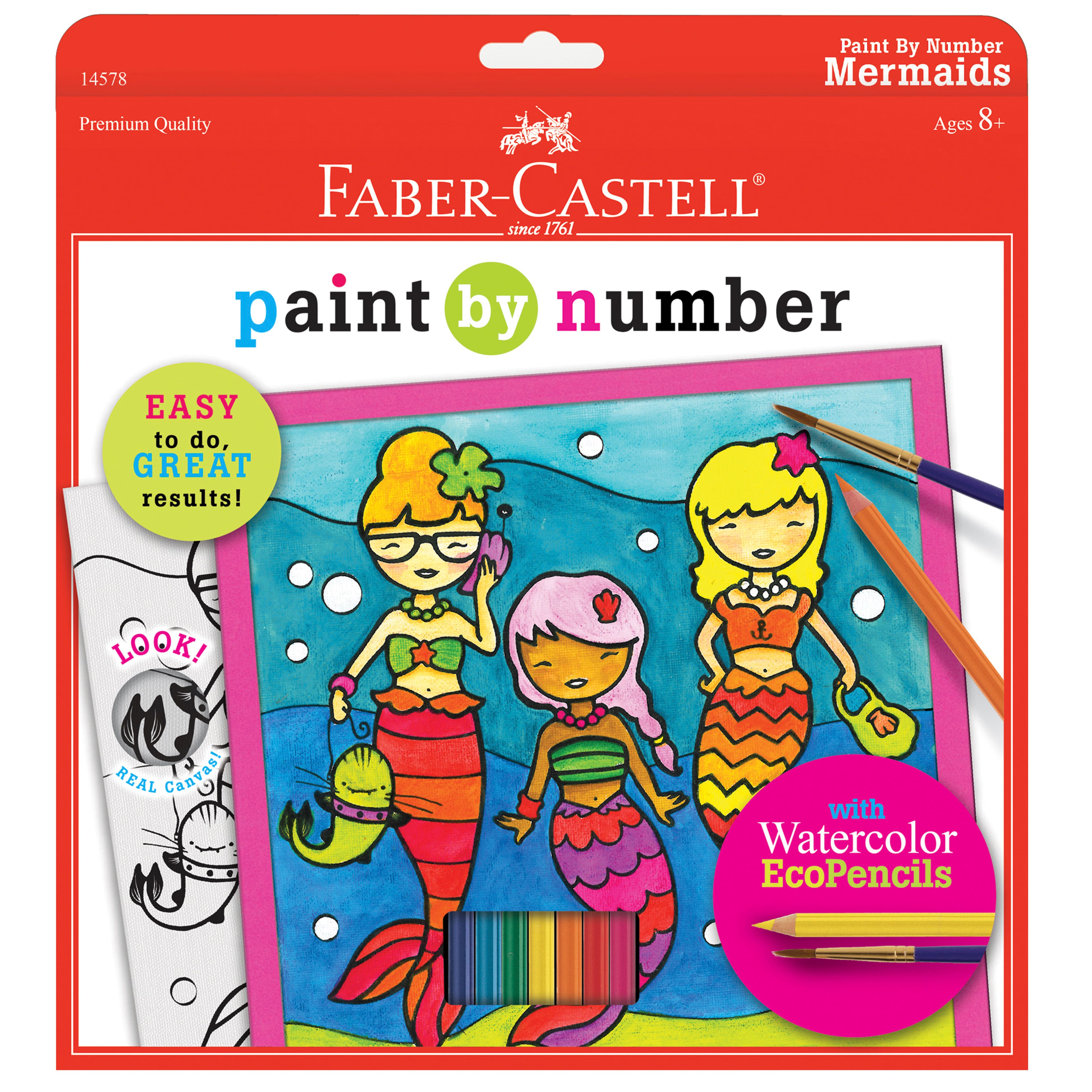 Faber-Castell&#xAE; Paint By Number Mermaids Set