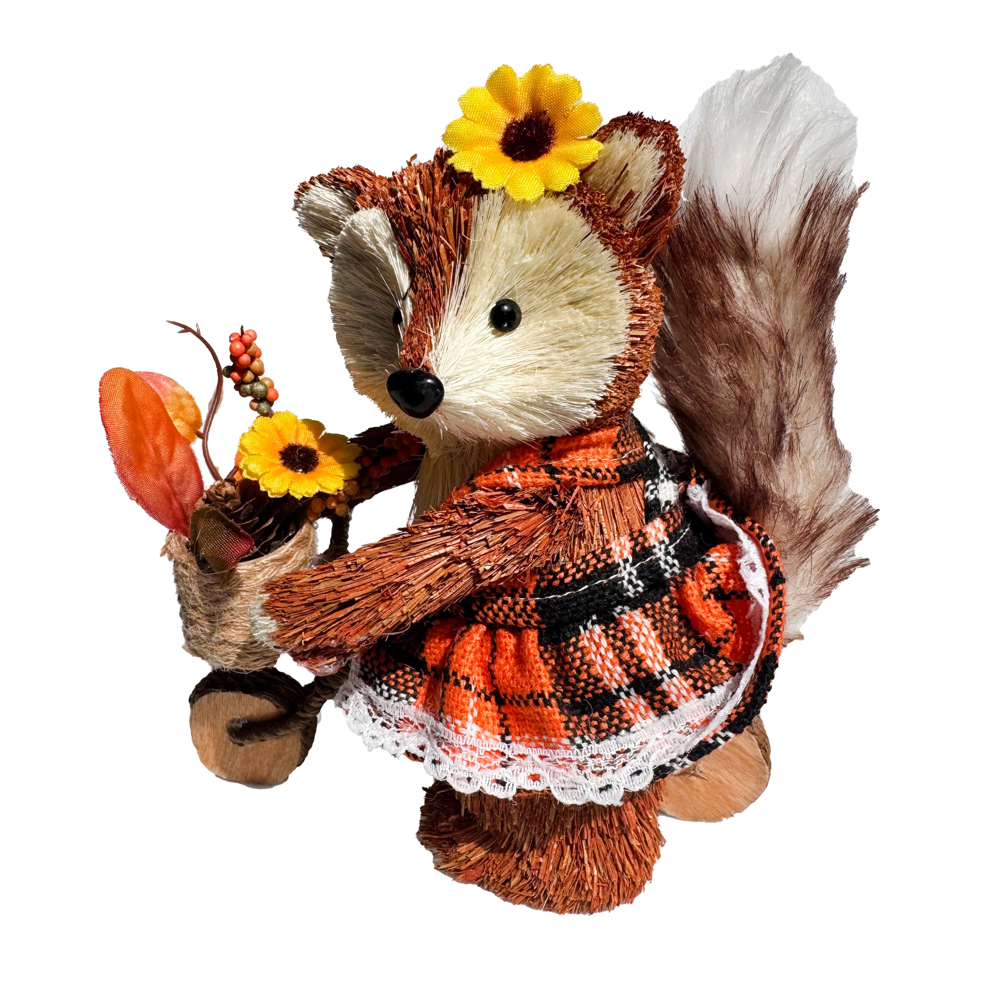 7.5&#x22; Fox in Dress Riding Bike by Ashland&#xAE;