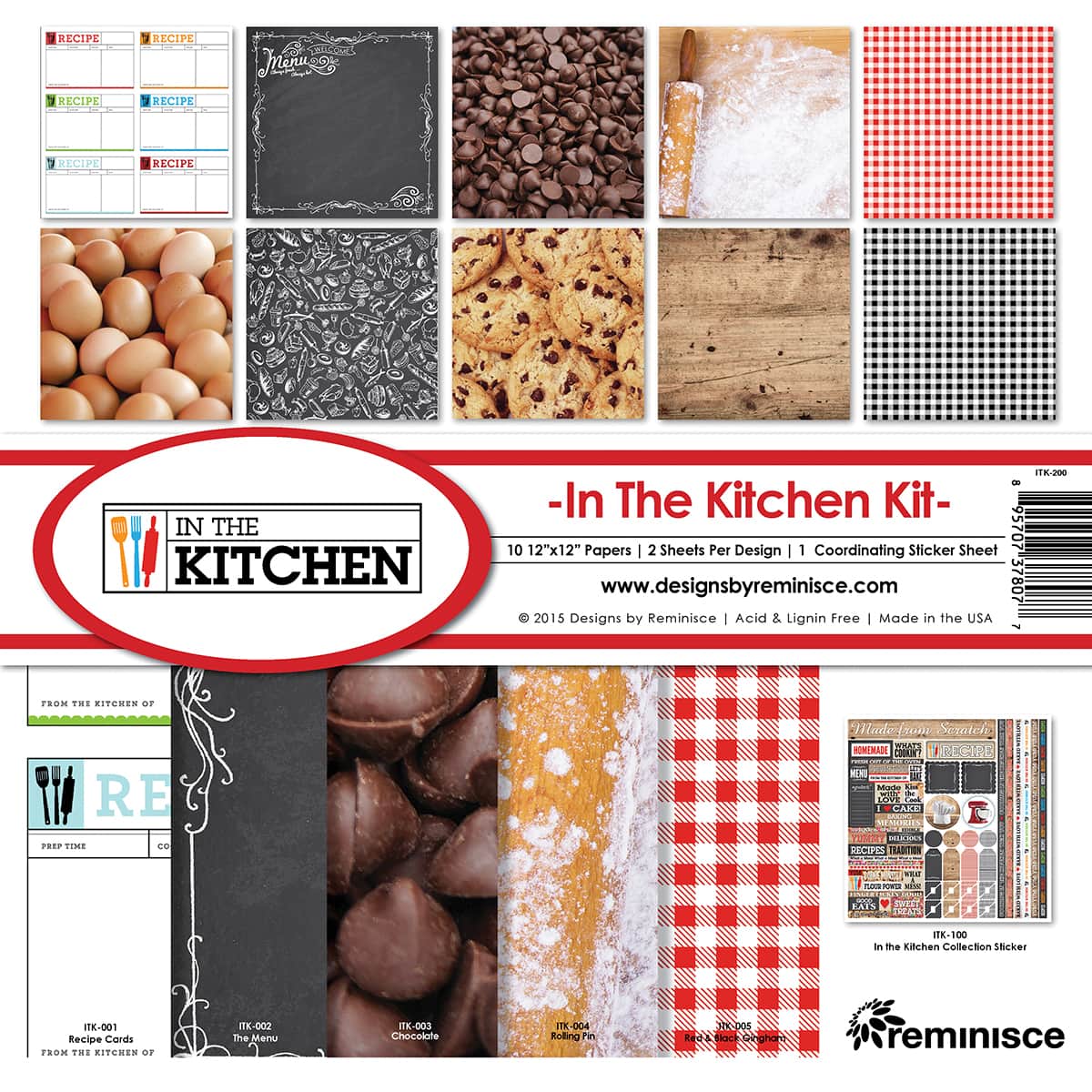 Reminisce Collection Kit 12"X12"-In The Kitchen