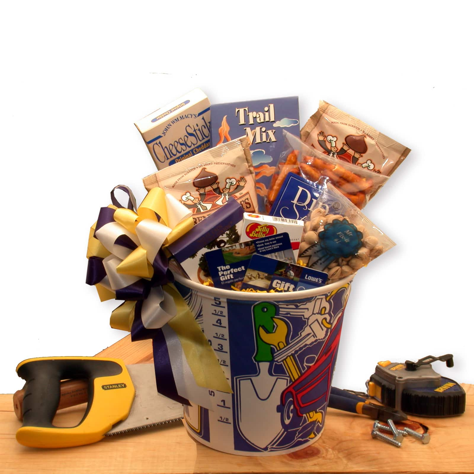 Men At Work Gift Basket with $25.00 Gift Card