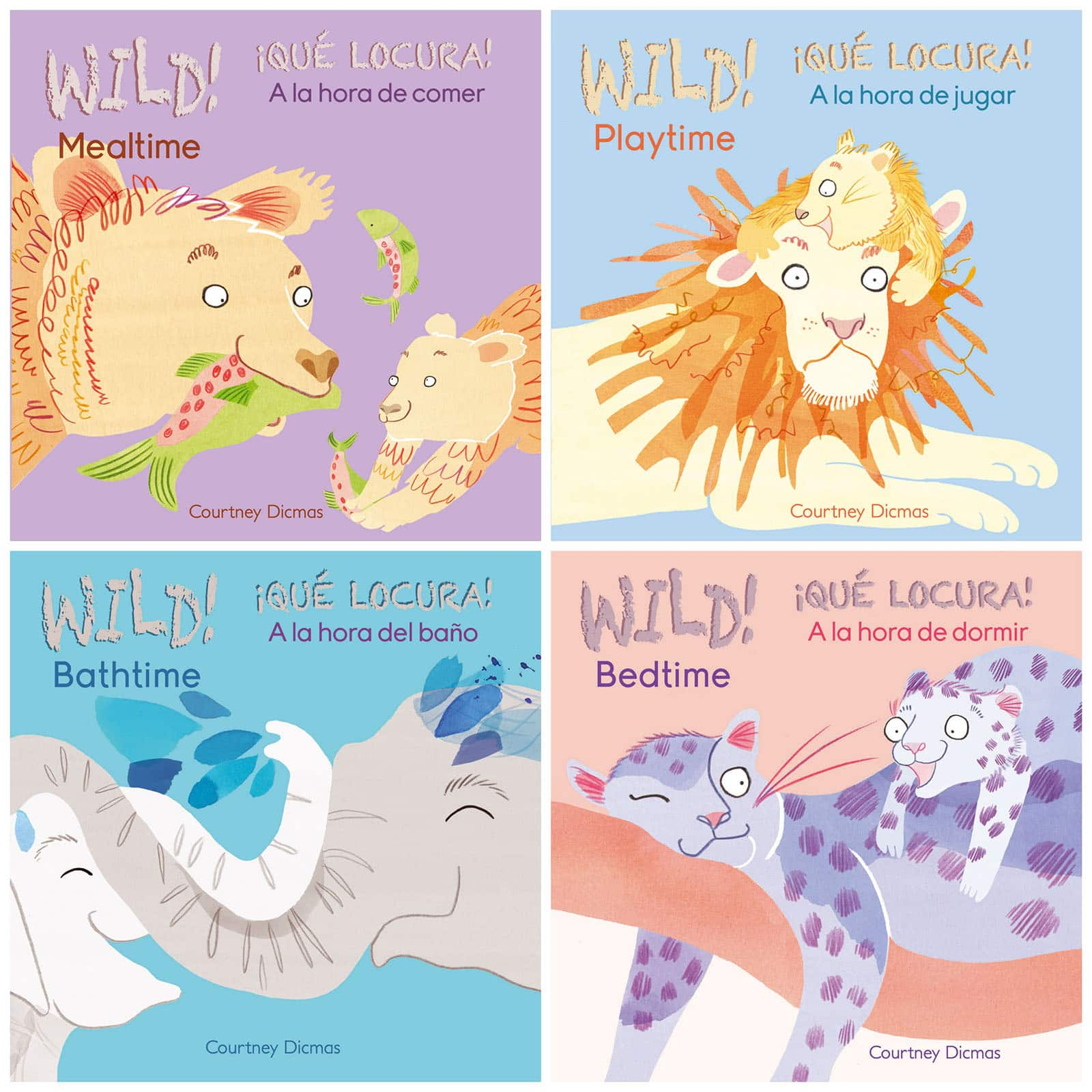 Child&#x27;s Play Wild! Bilingual Board Books, Set of 4