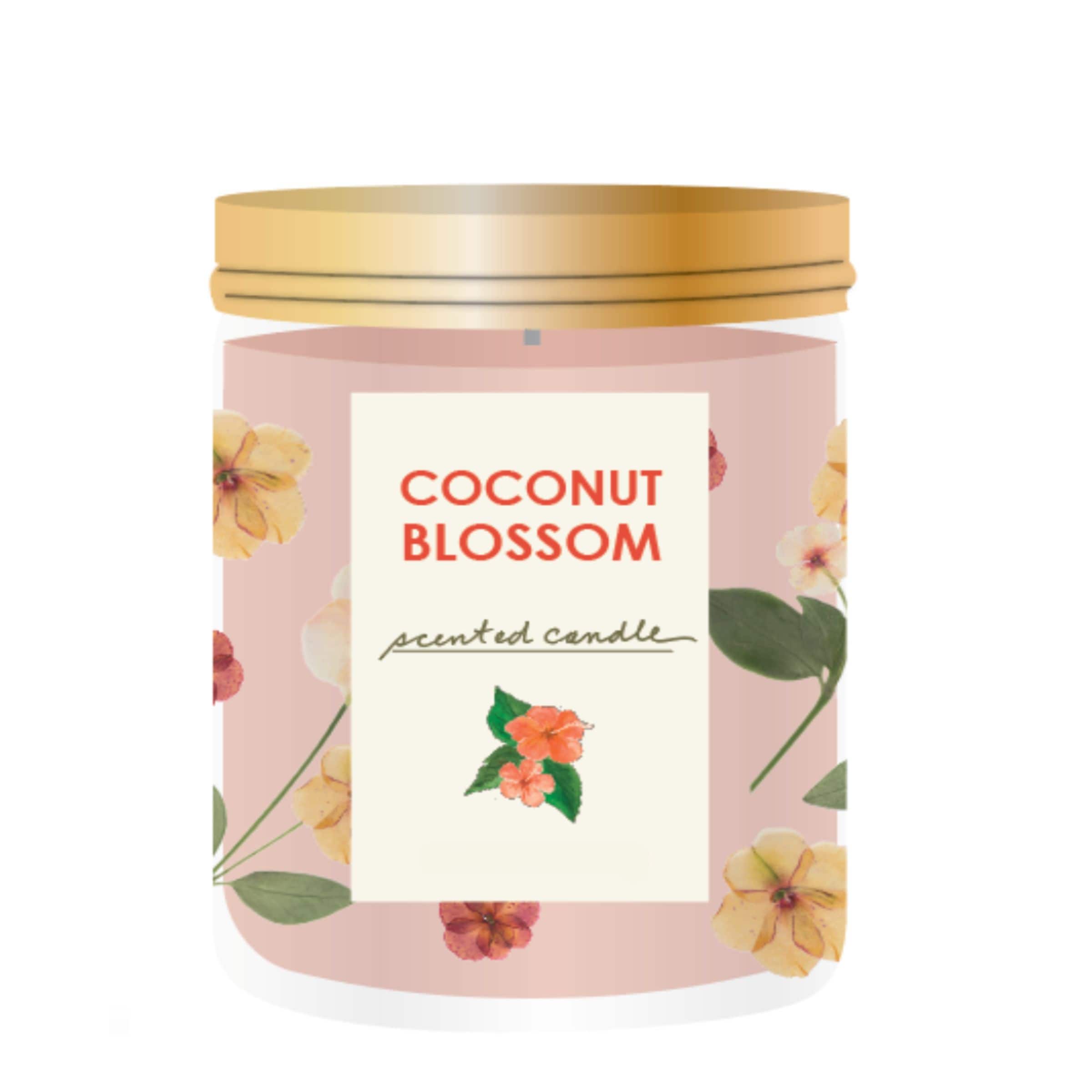 Wild for Flowers 11oz. Coconut Blossom Scented Soy Jar Candle with Twist-Off Lid