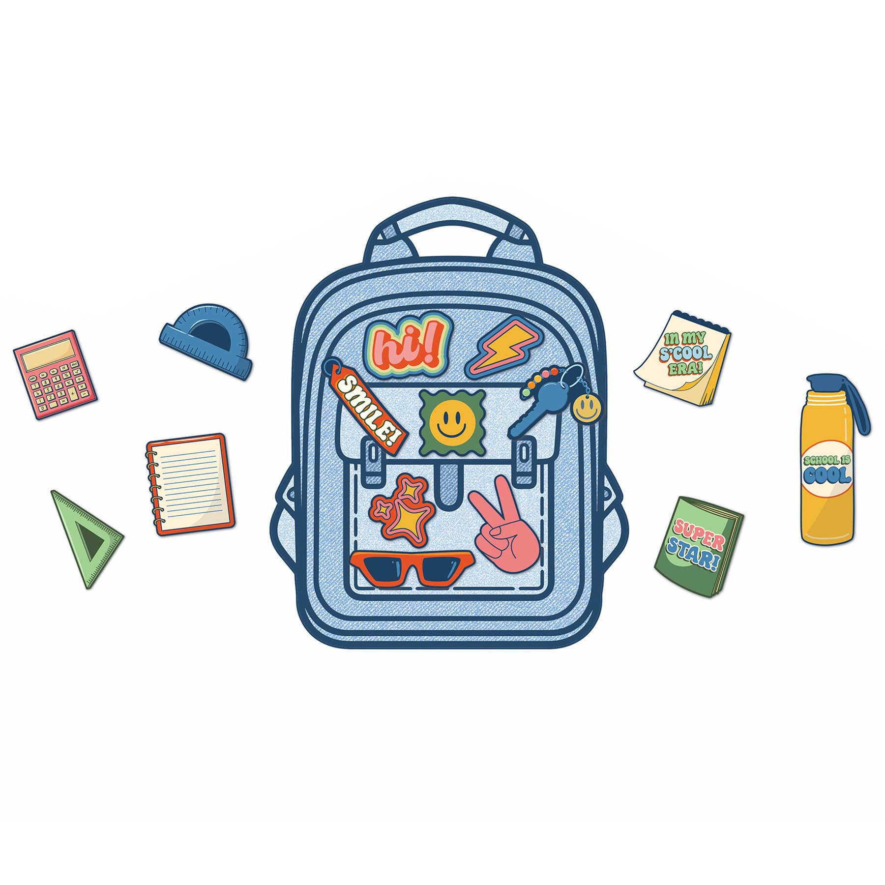 Eureka® S'Cool Era Welcome Bulletin Board Set