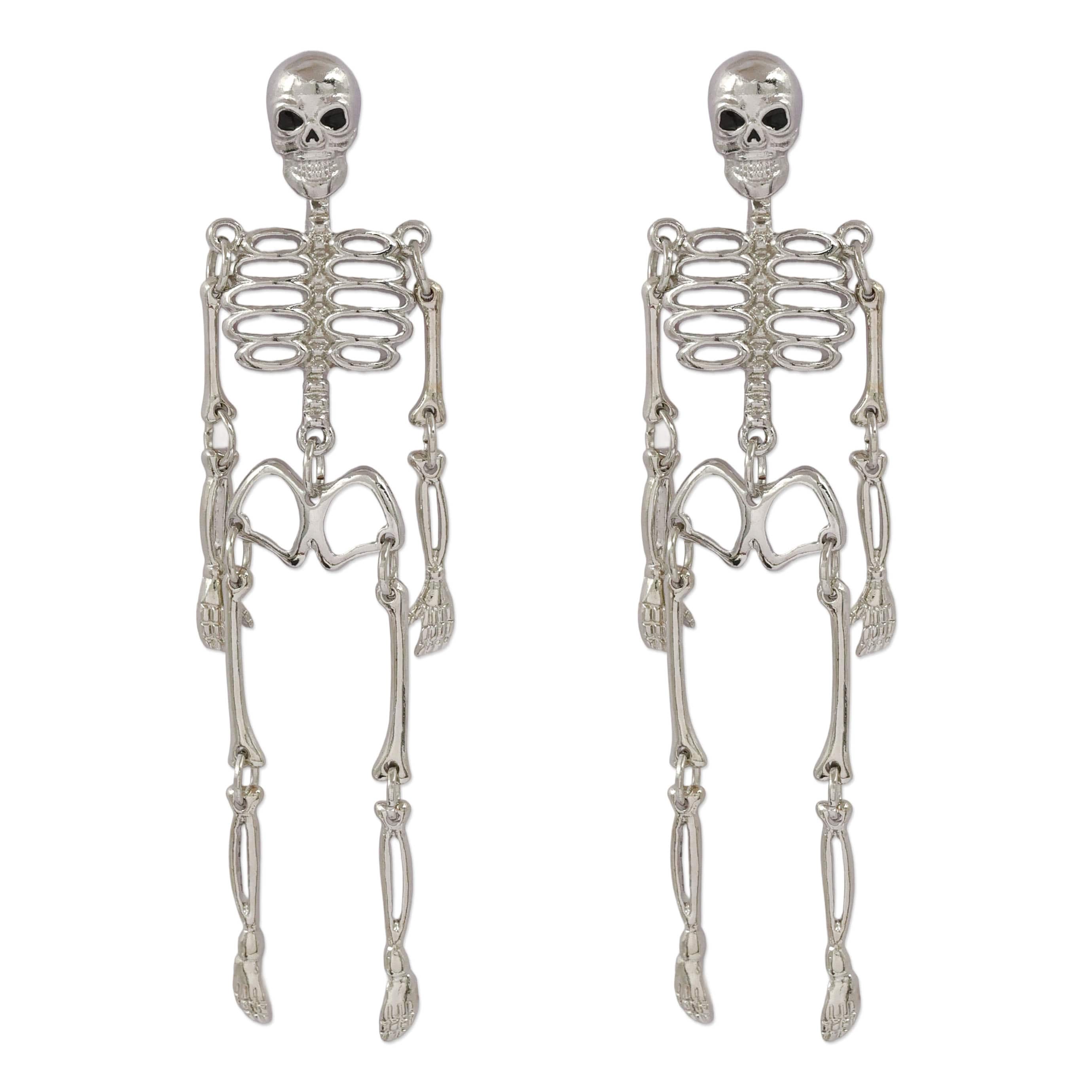 Silver Skeleton Earrings by Celebrate It&#x2122;