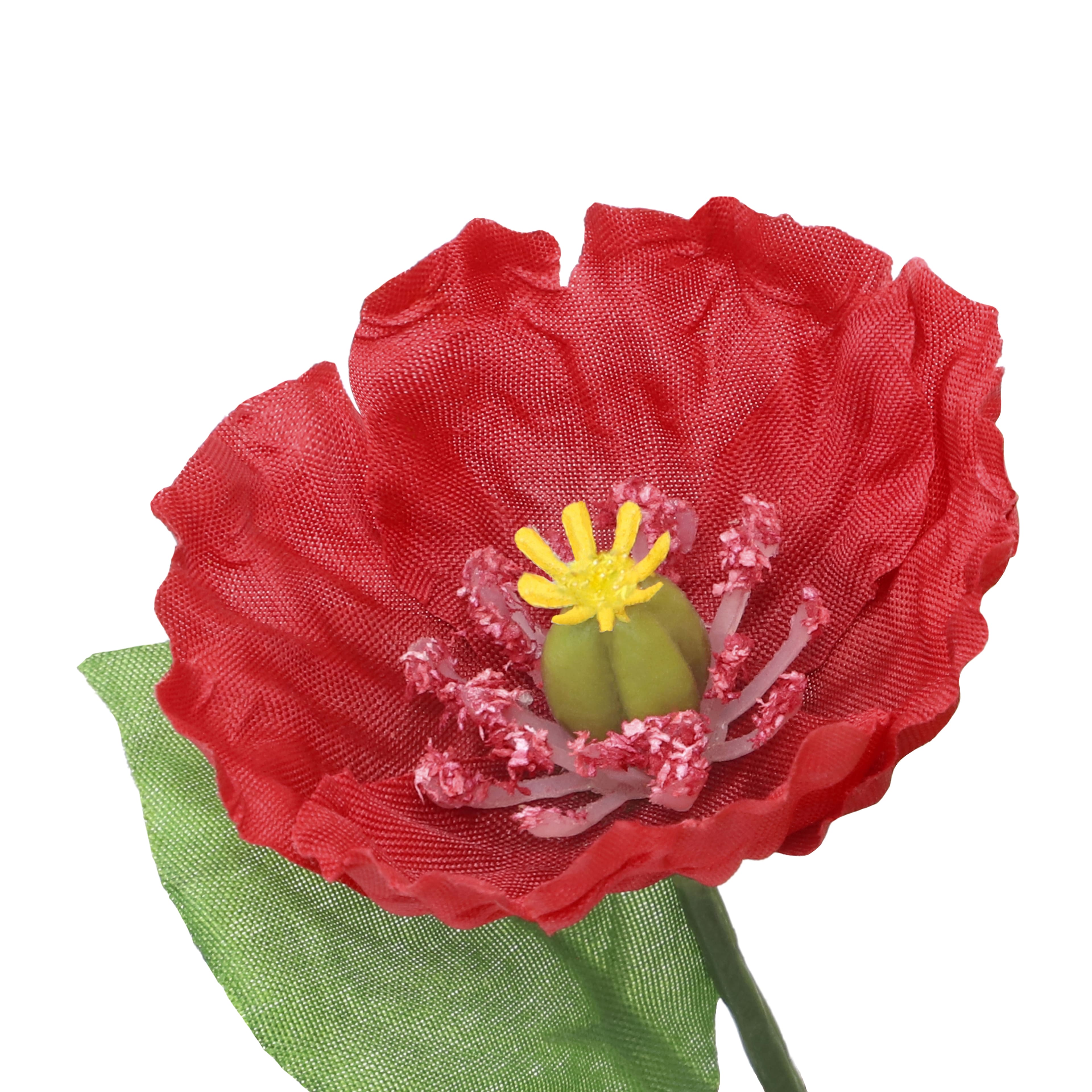 4&#x22; Red Poppy Arrangement in White Container by Ashland&#xAE;