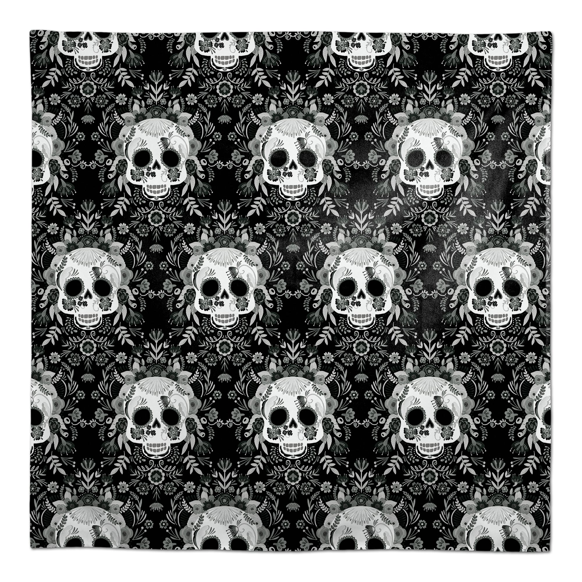 Sugar Skull Pattern 58" x 58" Tablecloth