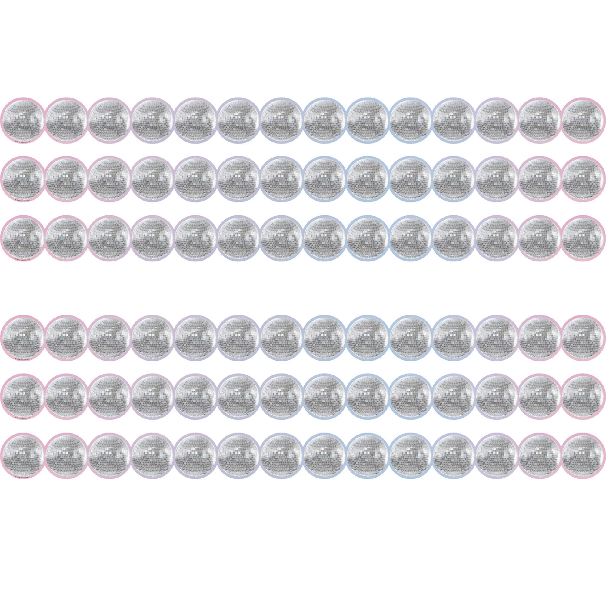 Teacher Created Resources® Disco Balls Die-Cut Border Trim, 6 Pack of 12
