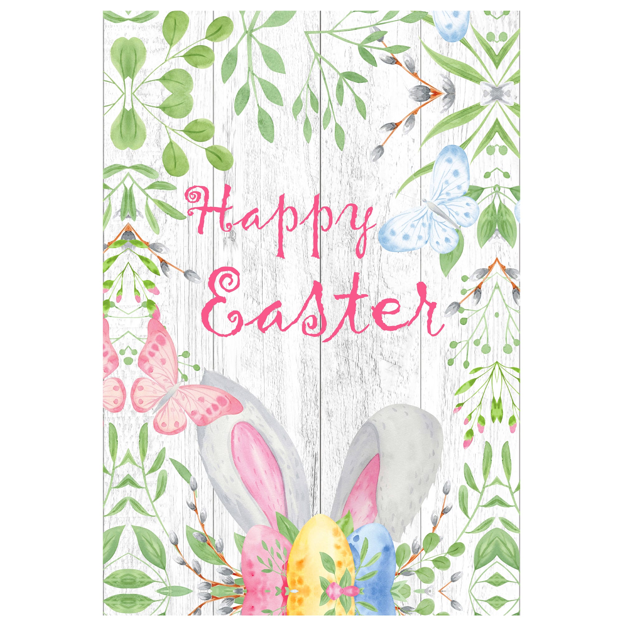 Happy Easter Bunny Ears Garden Flag 12.5&#x22; x 18&#x22;