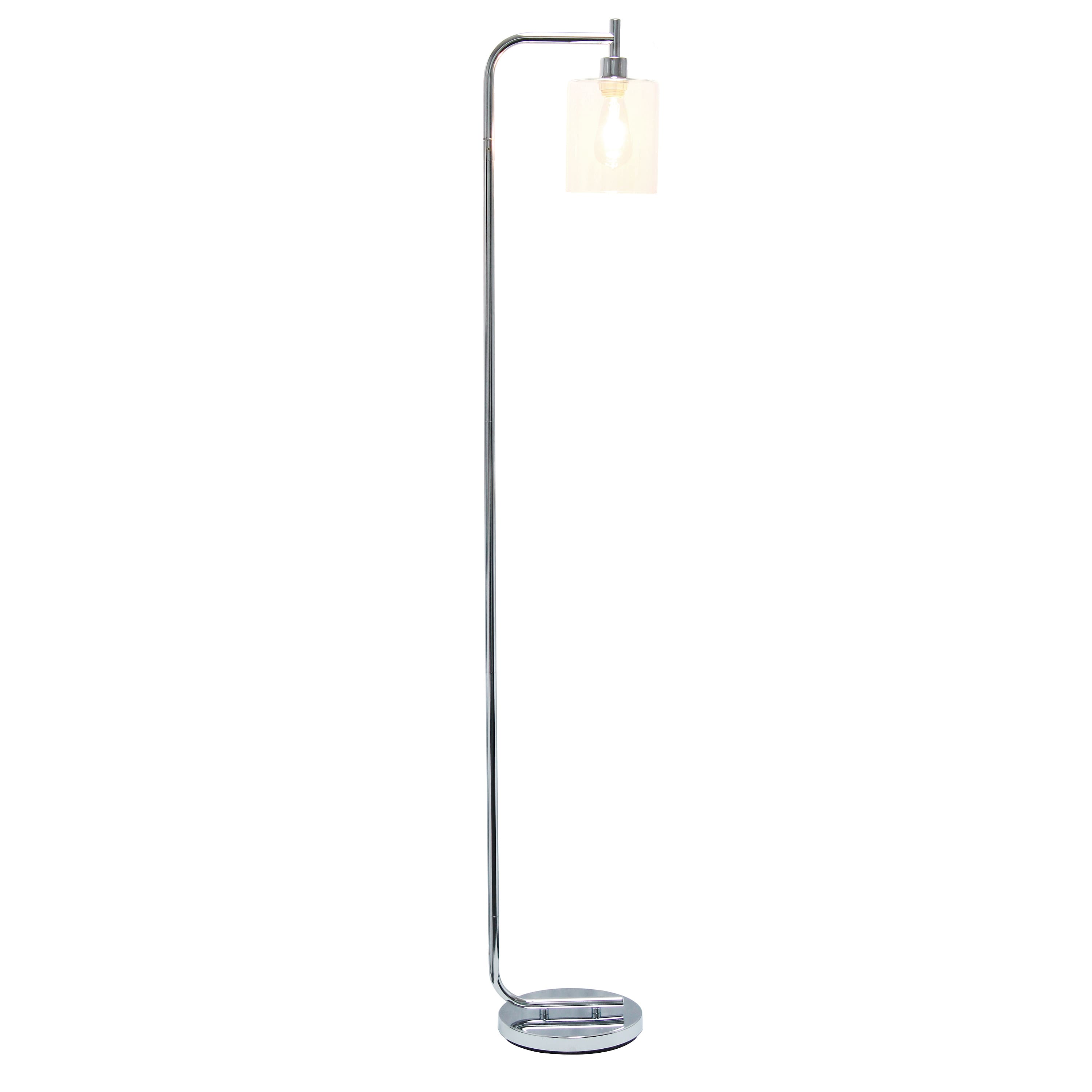 Simple Designs&#x2122; Iron Lantern Floor Lamp with Glass Shade