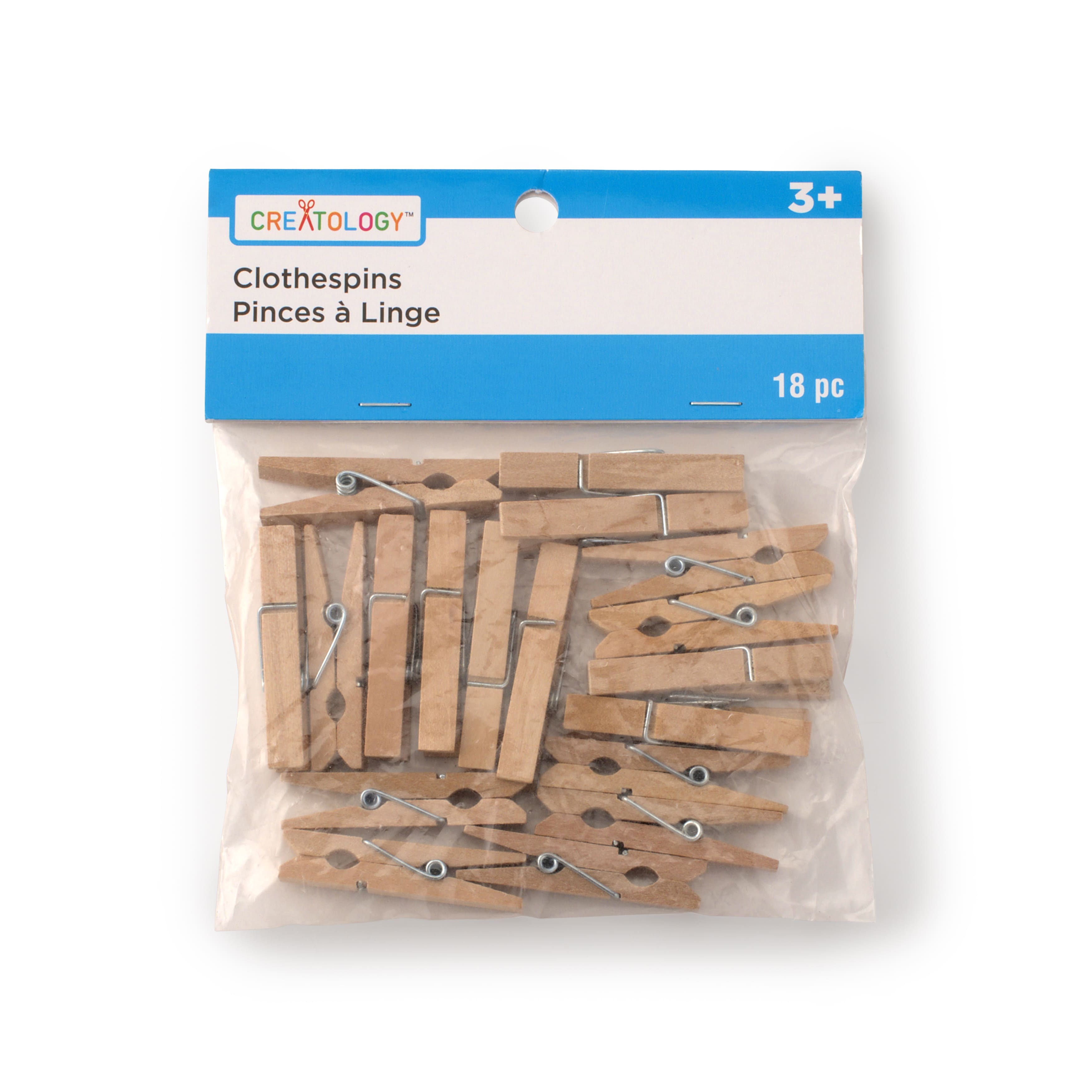 Creatology™ Mini Wood Clothespins