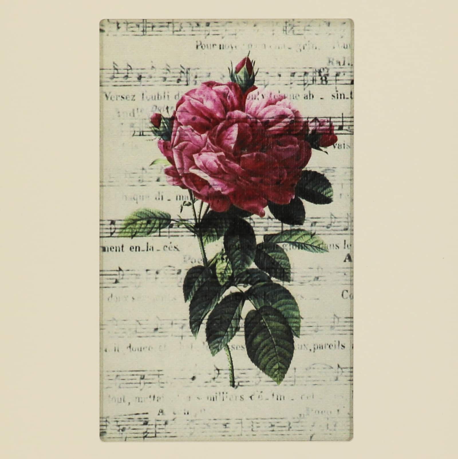 10&#x22; x 13&#x22; Rose Sheet Music Wall D&#xE9;cor by Ashland&#xAE;