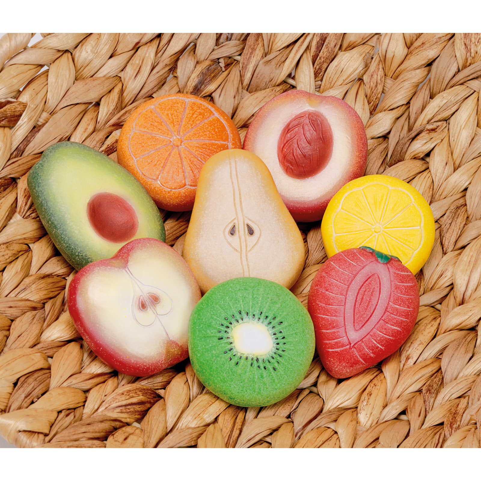 Yellow Door Fruit Sensory Play Stones Set
