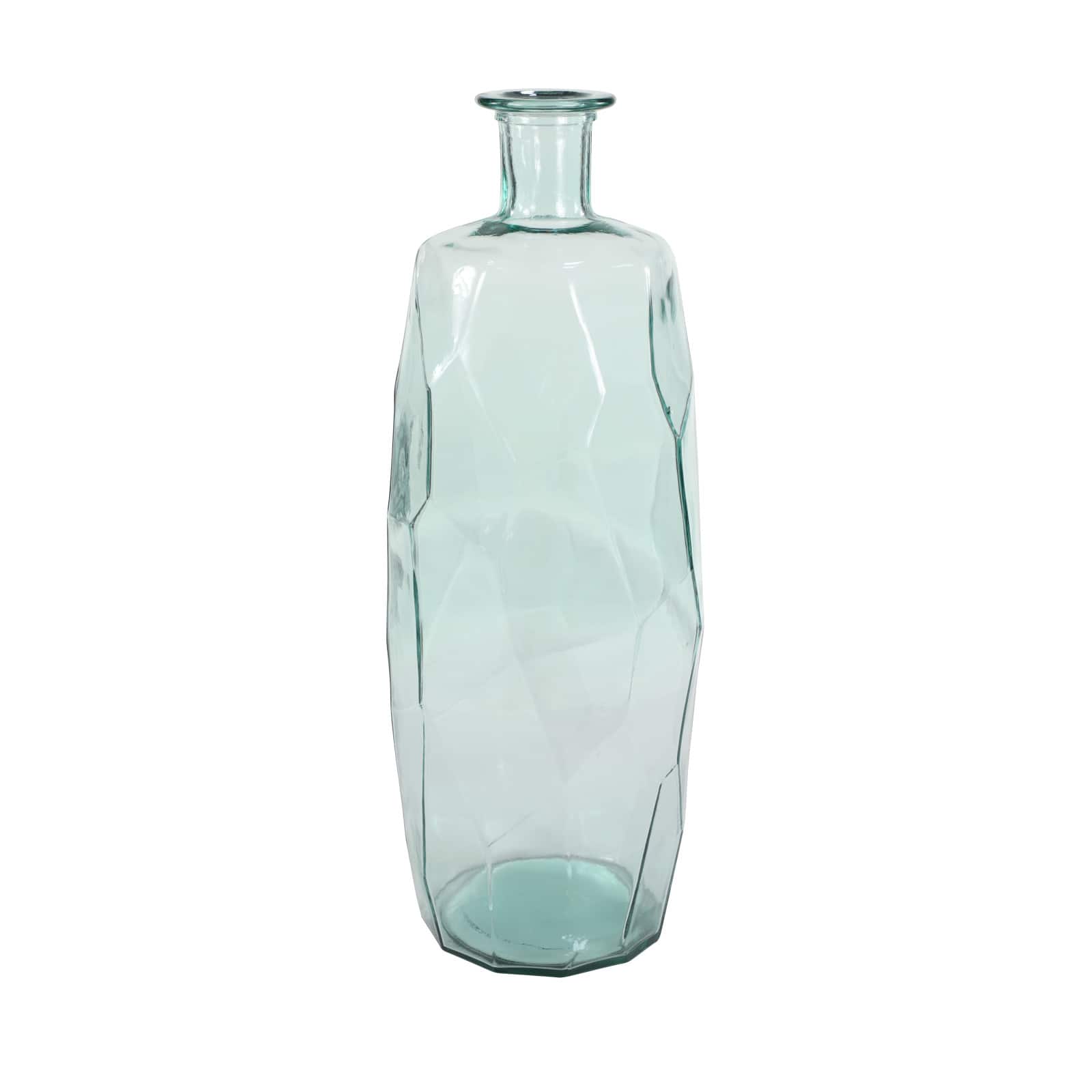 29" Clear Glass Contemporary Vase