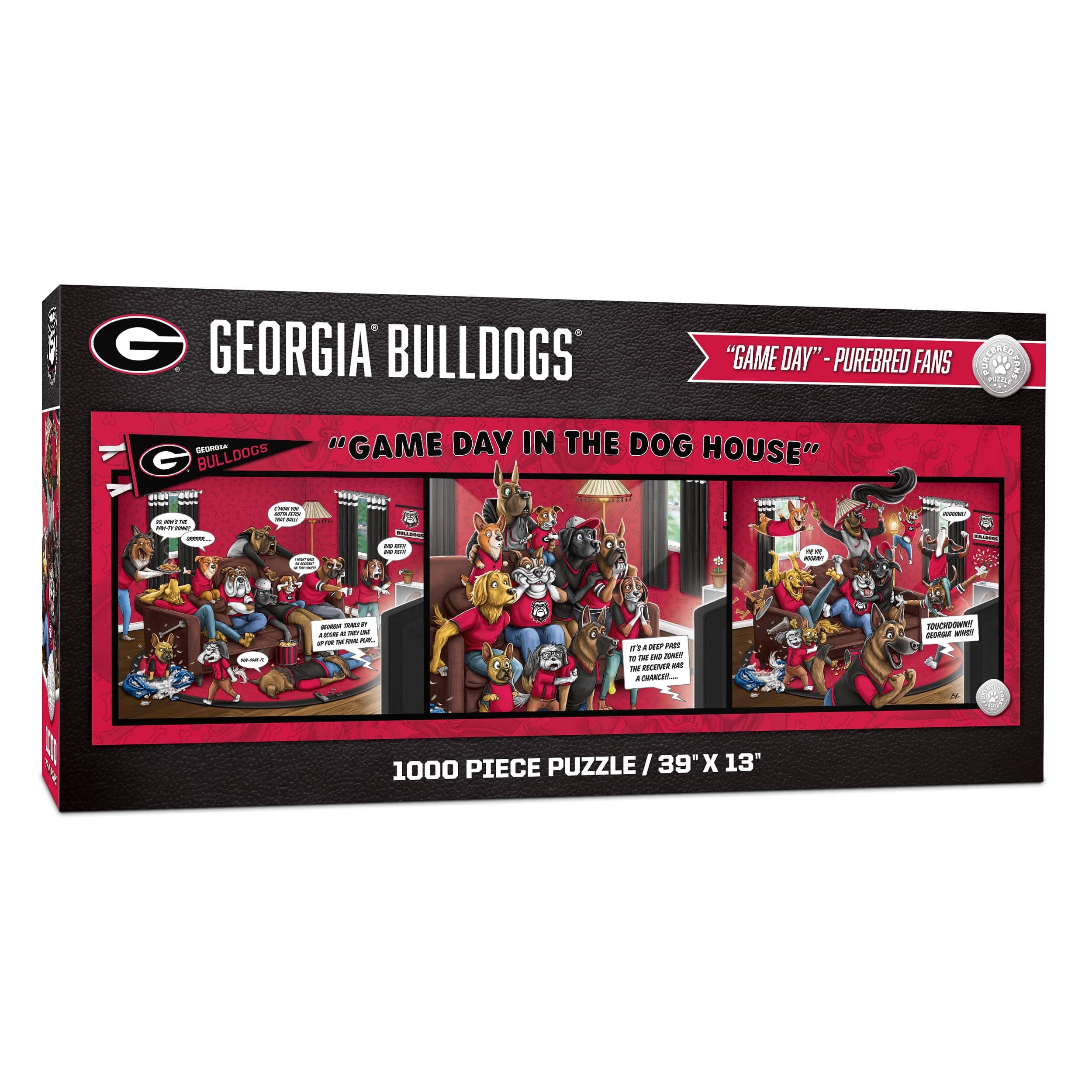 College Game Day in the Dog House 1,000 Piece Puzzle