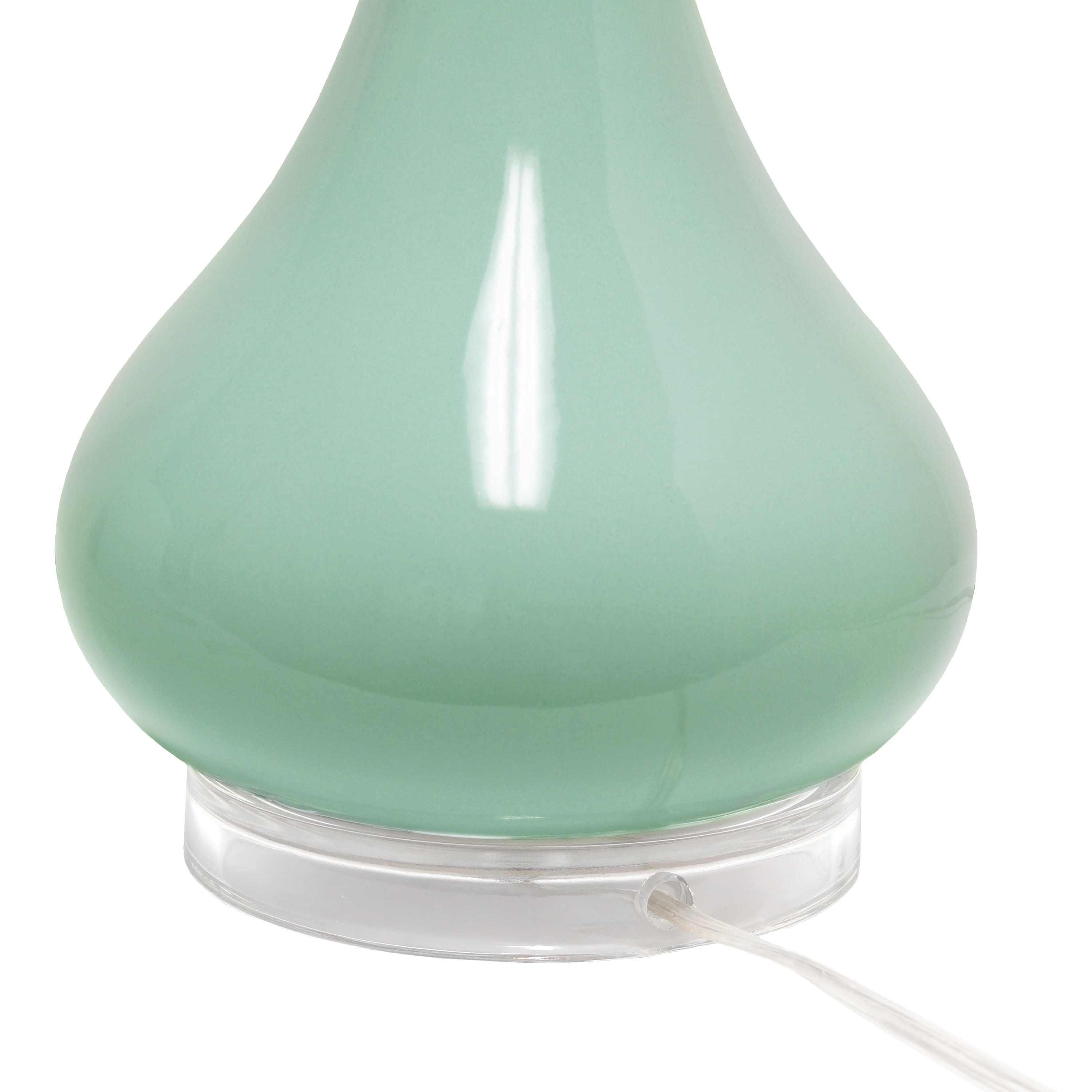 Lalia Home 26&#x22; Droplet Table Lamp with Fabric Shade