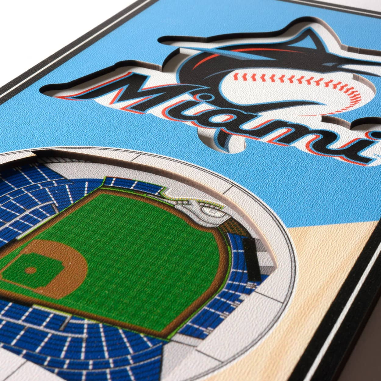 MLB Milwaukee Brewers 6x19 Stadium 3D View Banner