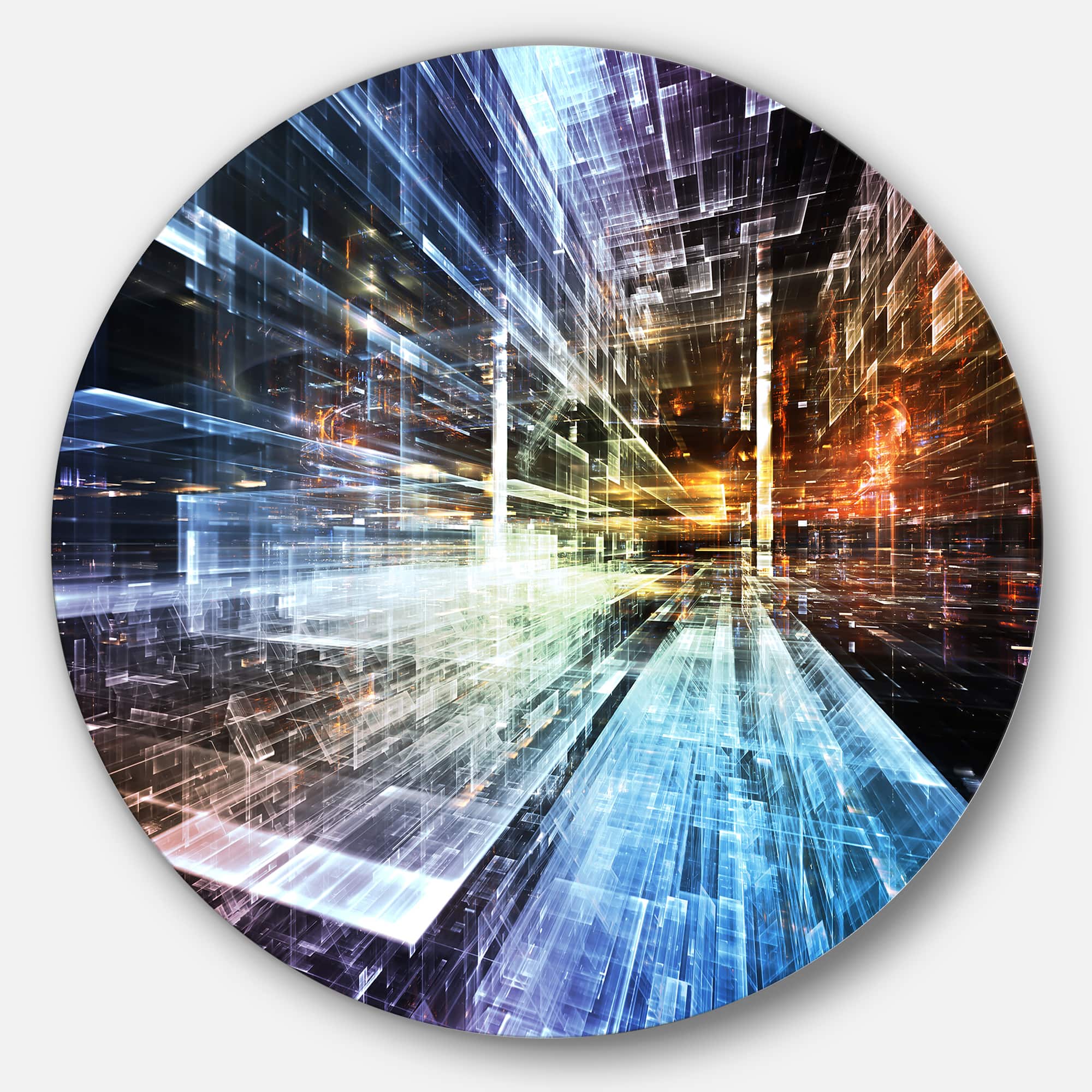 Designart - Future Industry' Abstract Metal Artwork