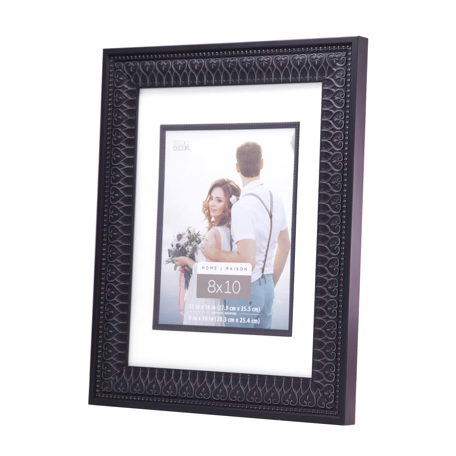 Black Hearts Frame with Mat, Home by Studio D&#xE9;cor&#xAE;