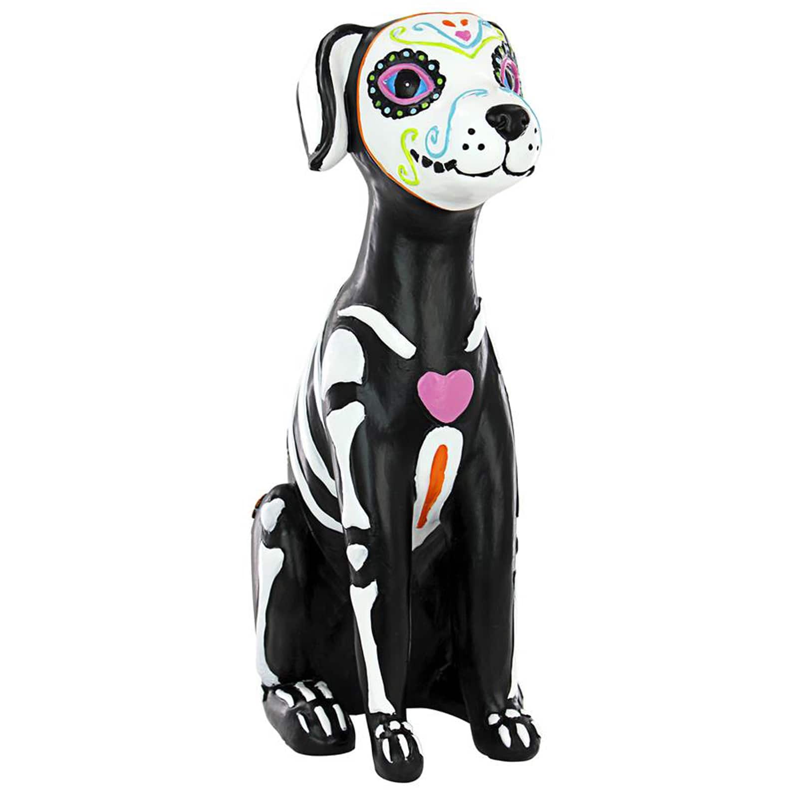 Design Toscano 12.5&#x22; Dia de los Muertos El Perro Sugar Skull Dog Statue