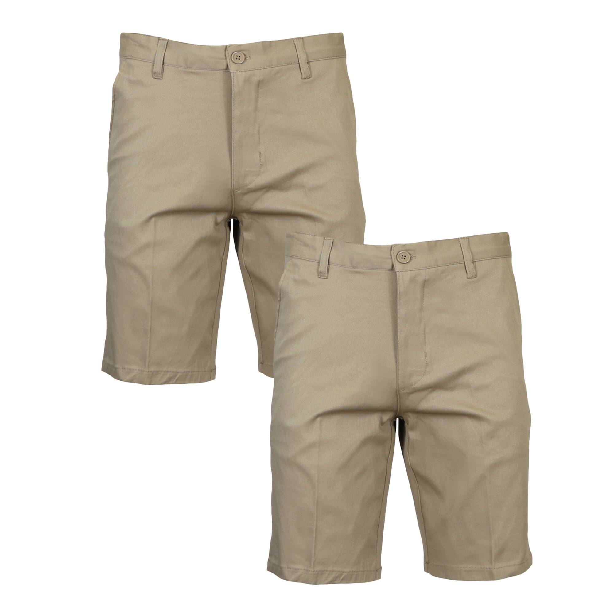 Galaxy by Harvic Slim Fitting Cotton Flex Stretch Men's Chino Shorts