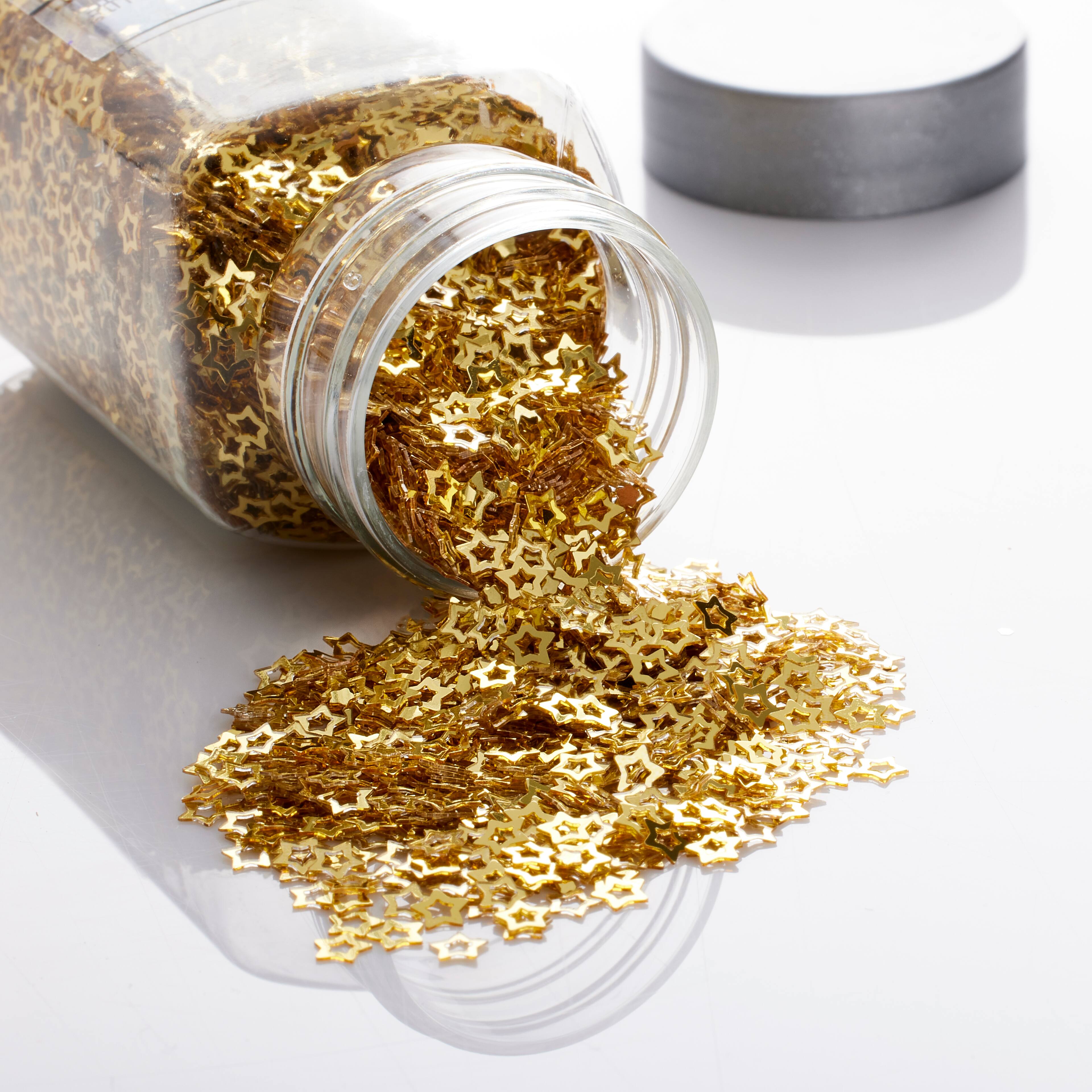 12 Pack: Gold Stars Glitter by Recollections&#x2122;