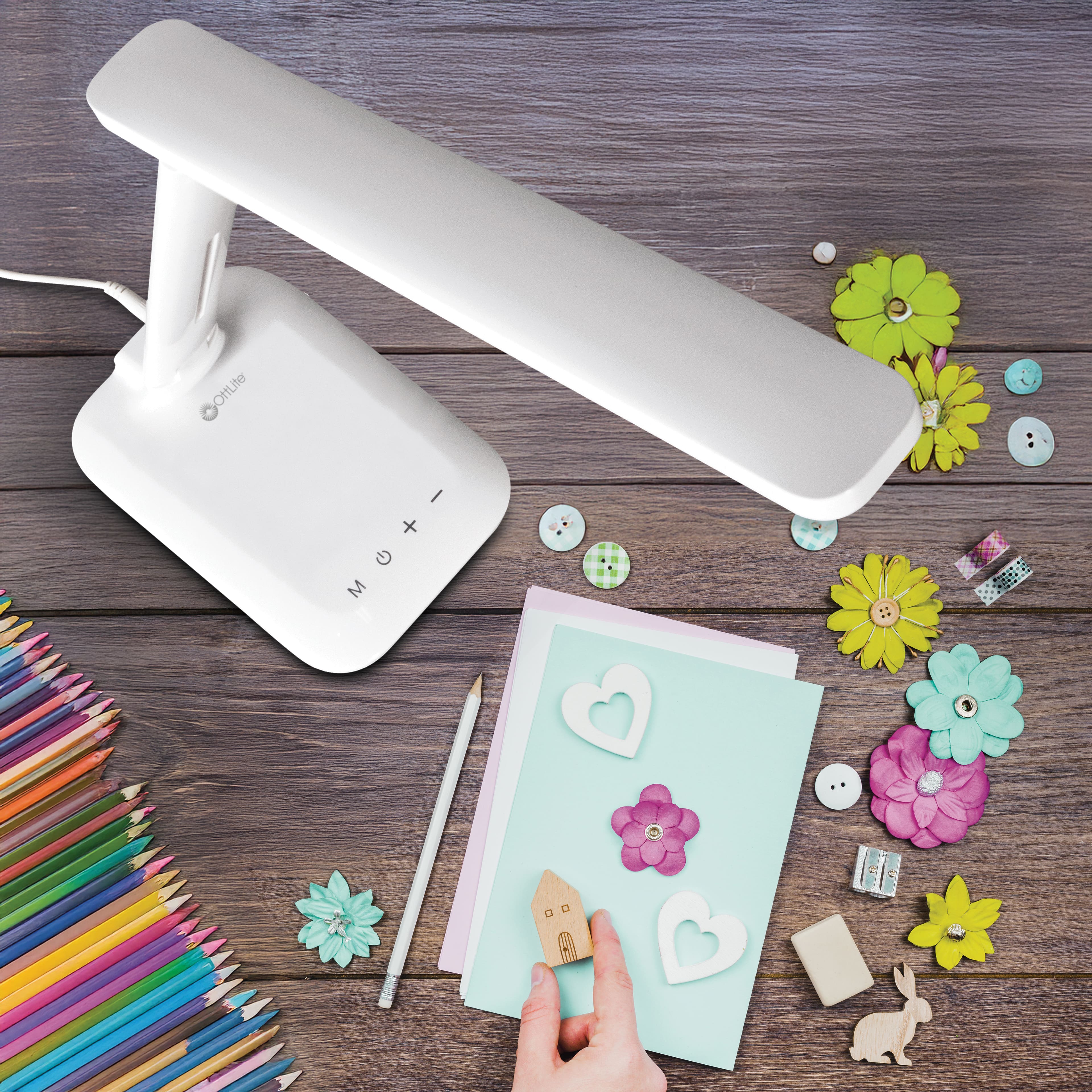 OttLite&#xAE; Slimline LED Desk Lamp