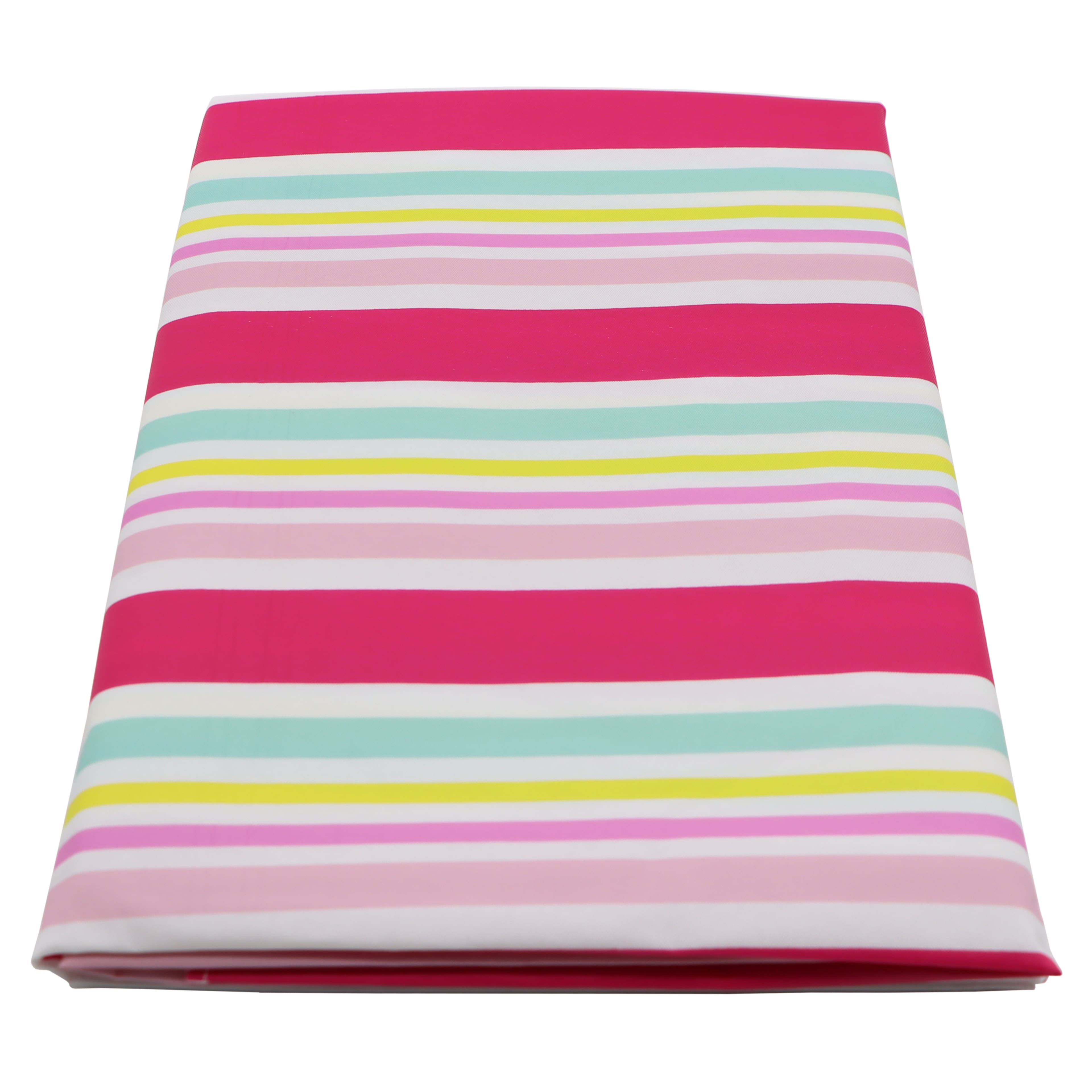 70&#x22; Pink Multi Stripes Vinyl Table Cover by Ashland&#xAE;