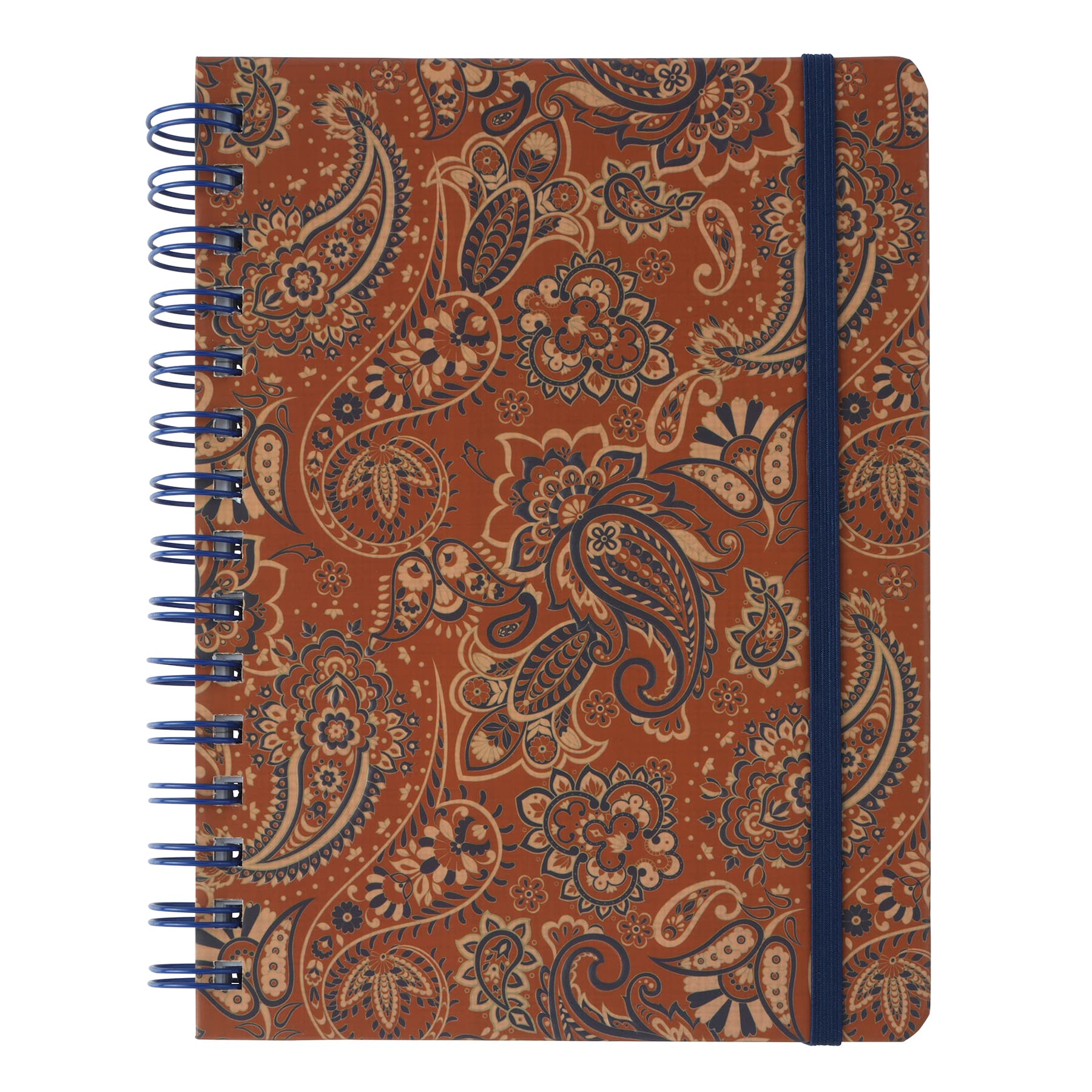 6" x 8" Blue & Brown Paisley Wired Journal by Artist's Loft™