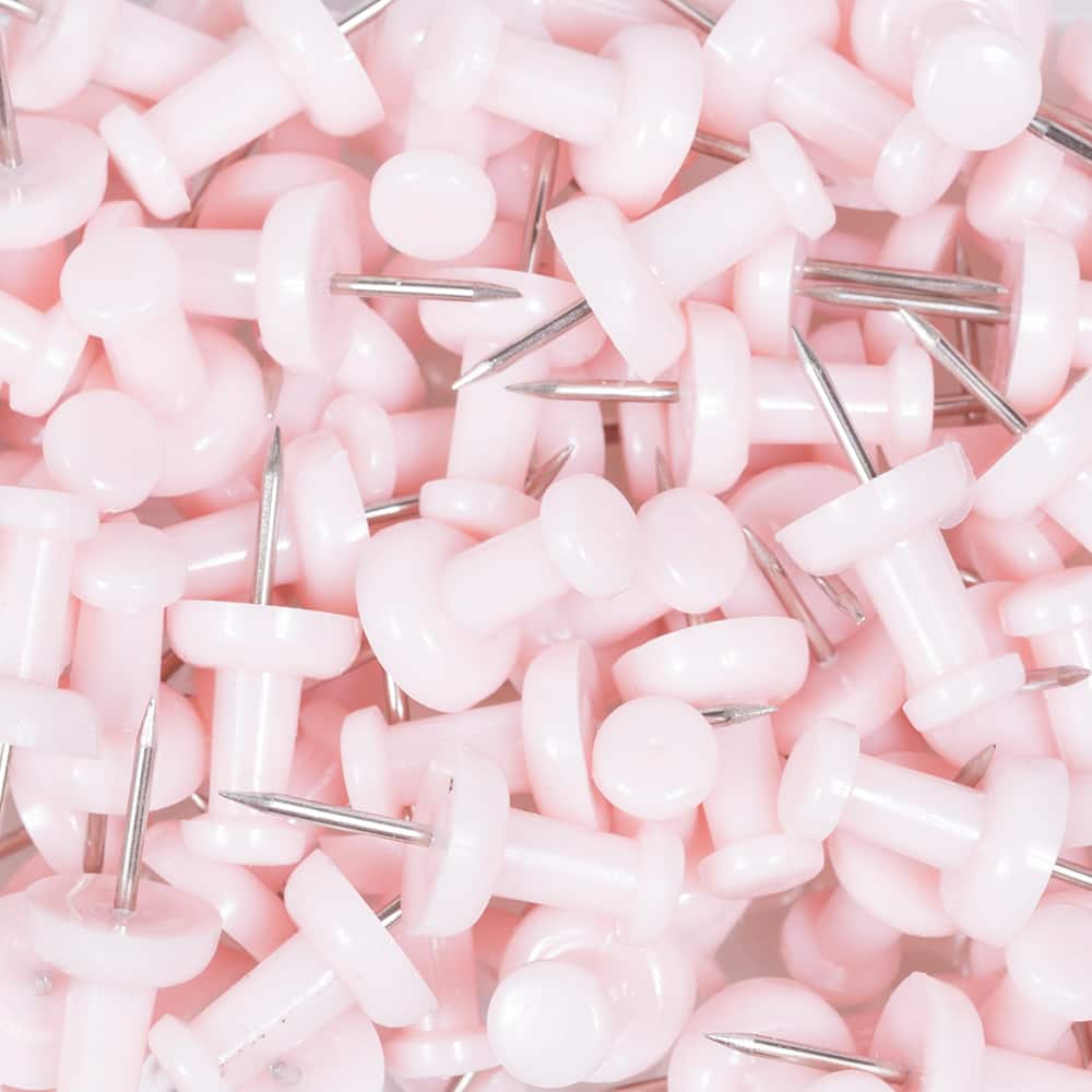 JAM Paper Colorful Standard Push Pins, 100ct.