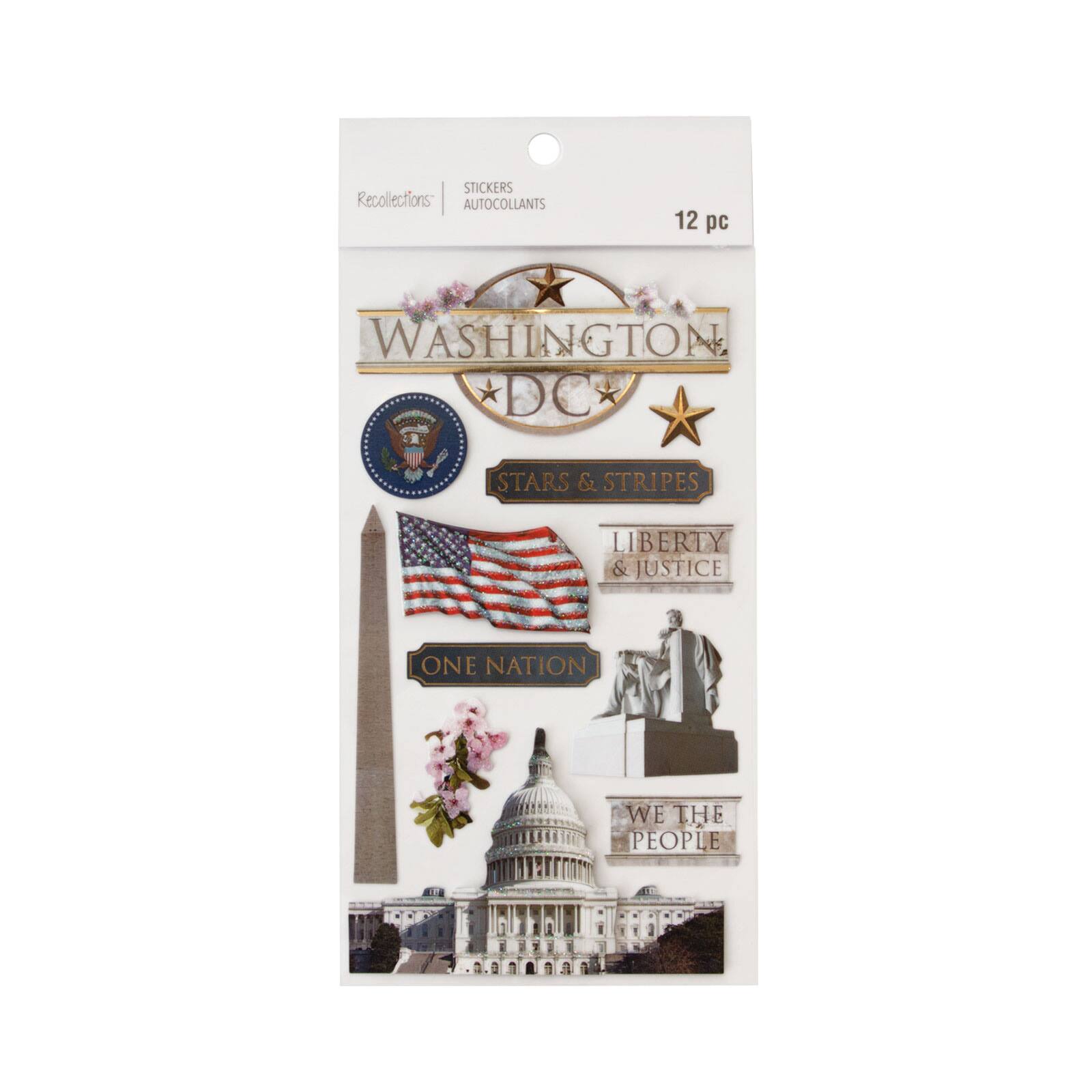 by　12　Pack:　Recollections™　Washington　Stickers　Michaels
