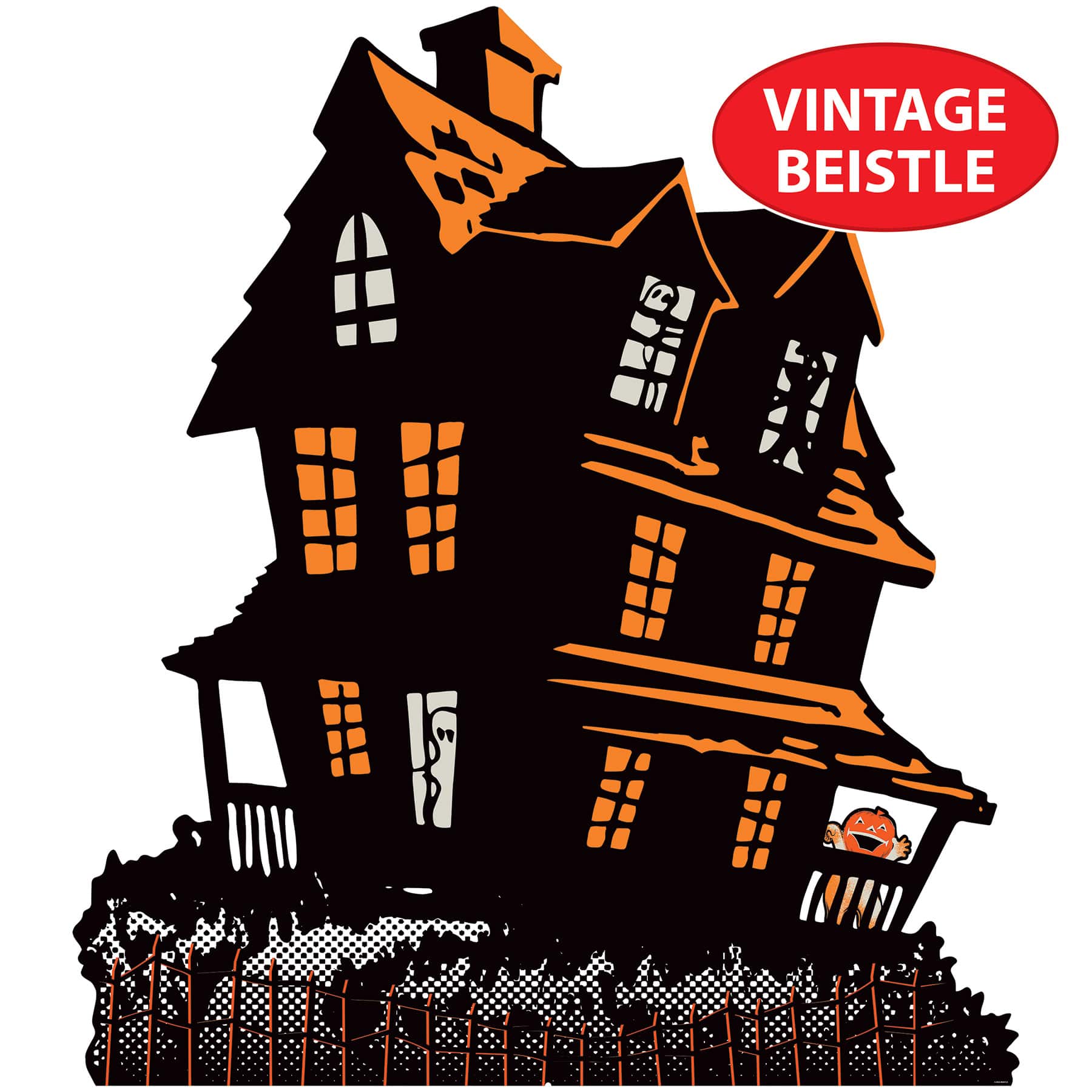 Beistle Vintage Halloween Haunted House Stand-Up Photo Prop