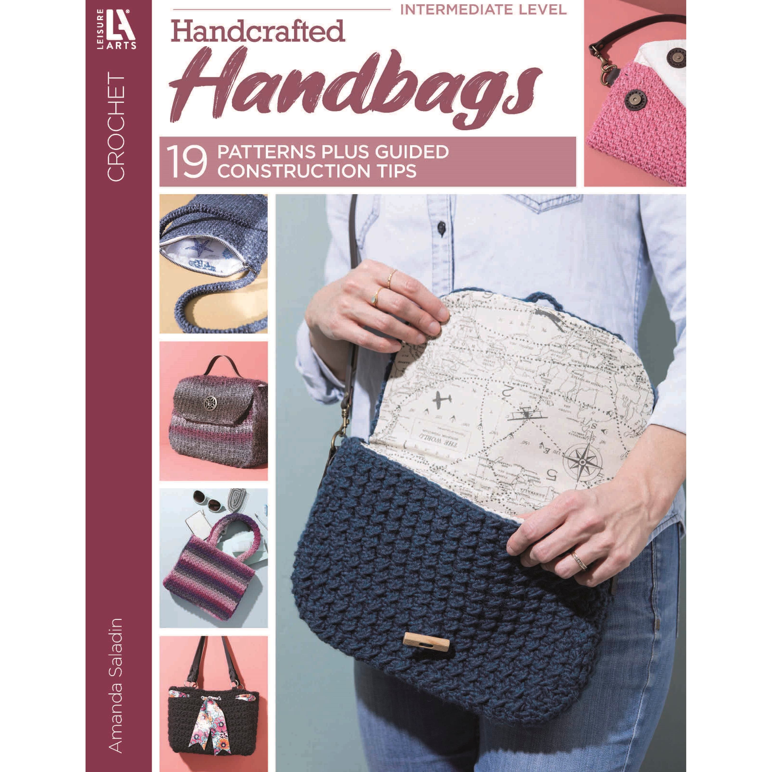 Leisure Arts® Crochet Handcrafted Handbags Book