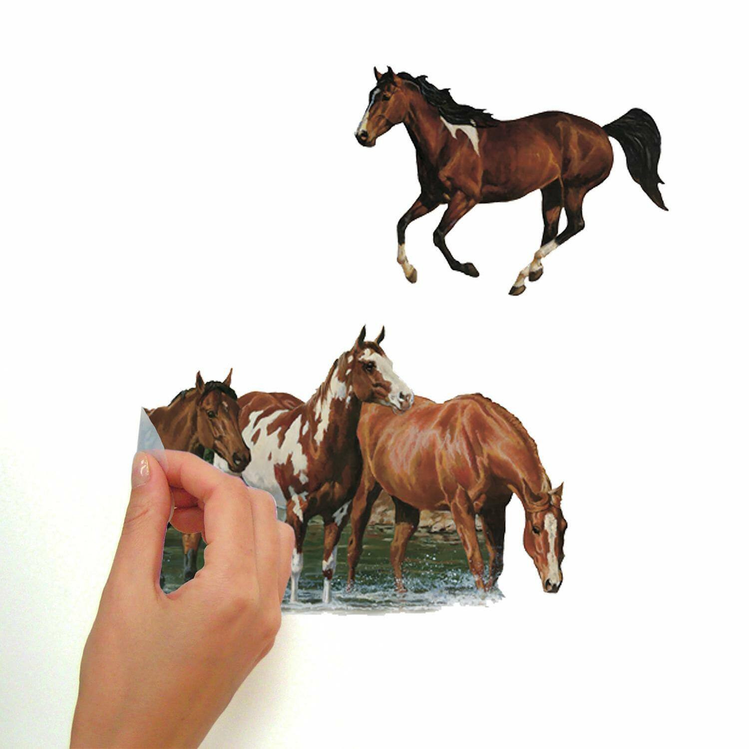 RoomMates Wild Horses Peel &#x26; Stick Wall Decals