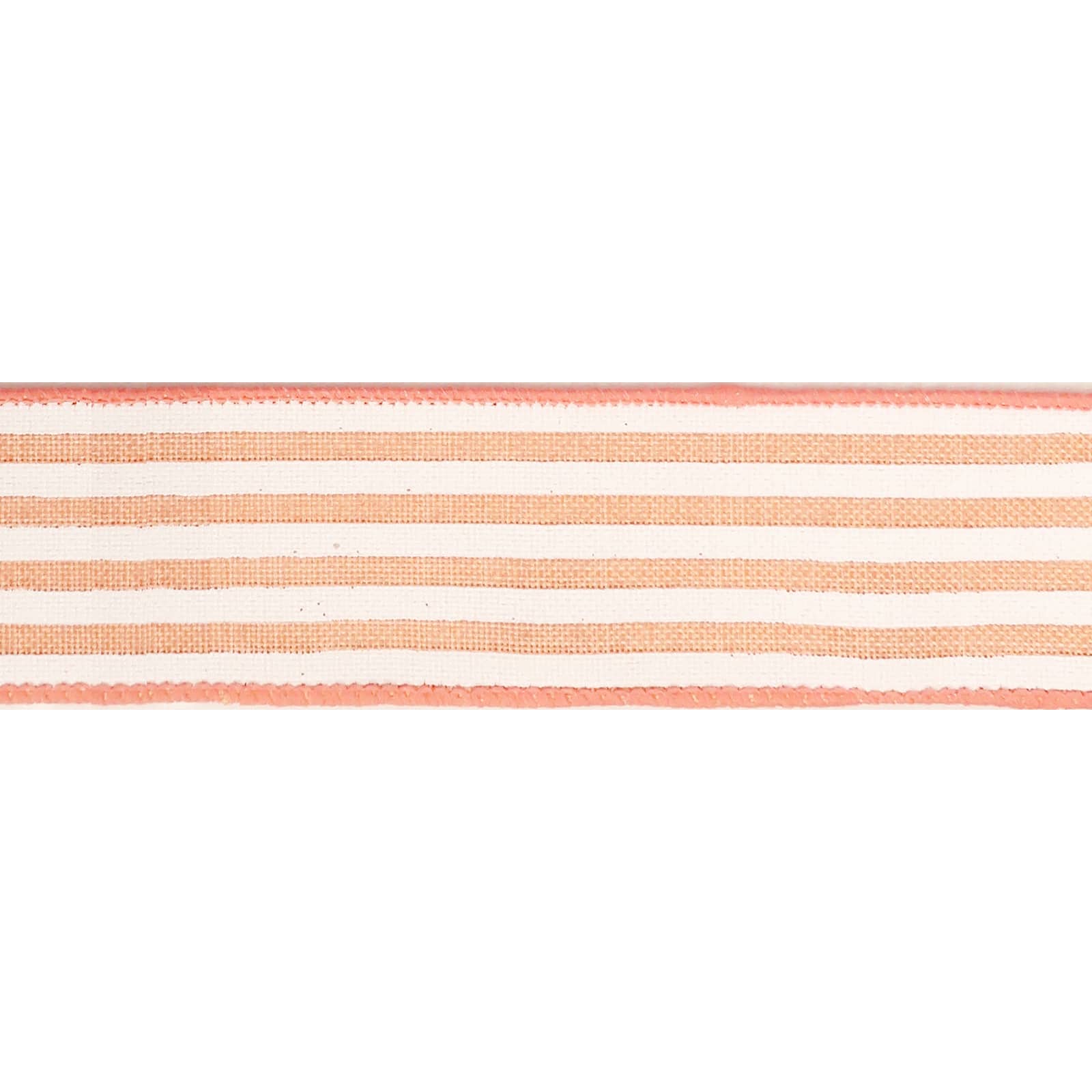 1.5&#x22; Stripe Faux Linen Wired Ribbon by Celebrate It&#x2122; D&#xE9;cor