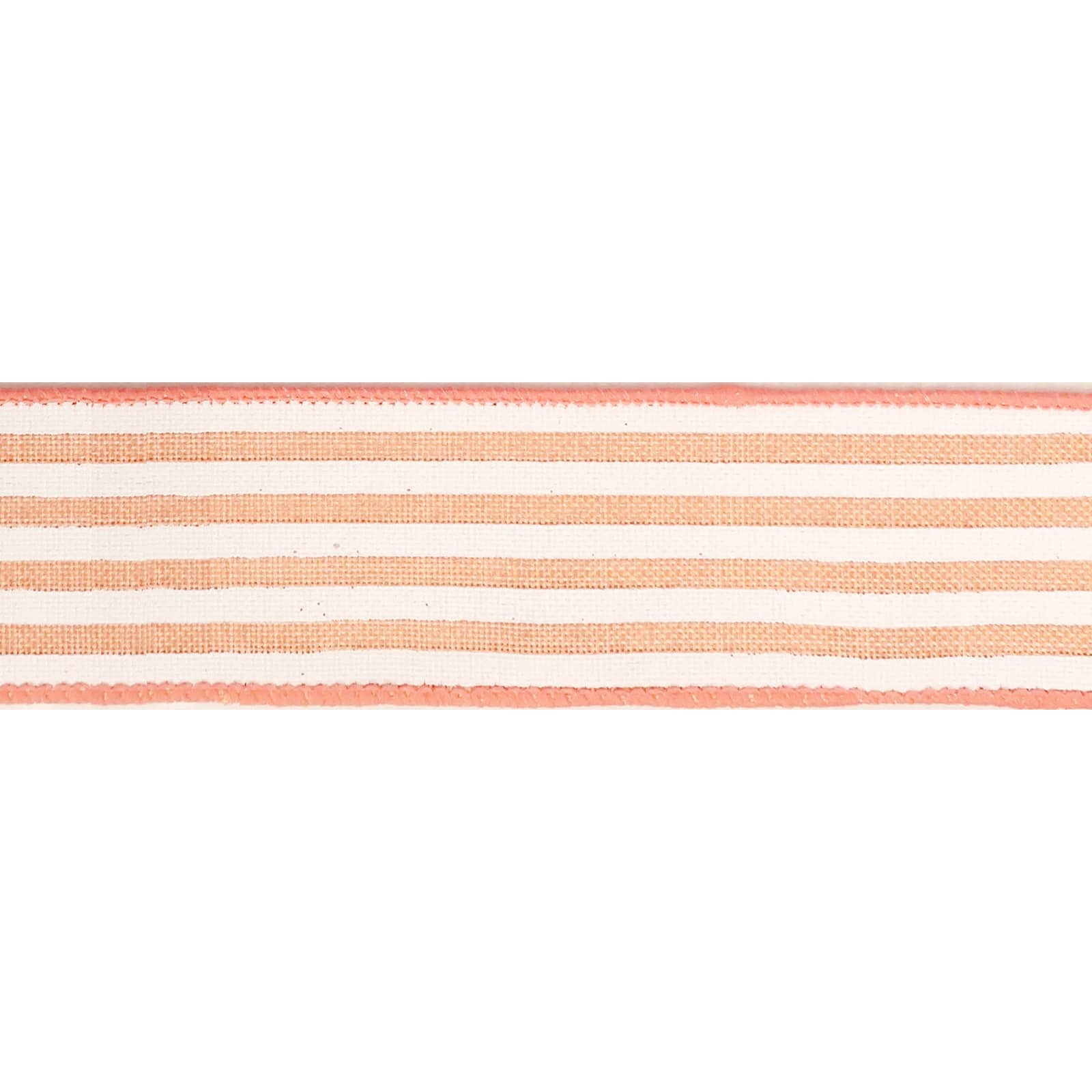 12 Pack: 1.5" x 10yd. Faux Linen Wired Thin Striped Ribbon by Celebrate It® Specialty