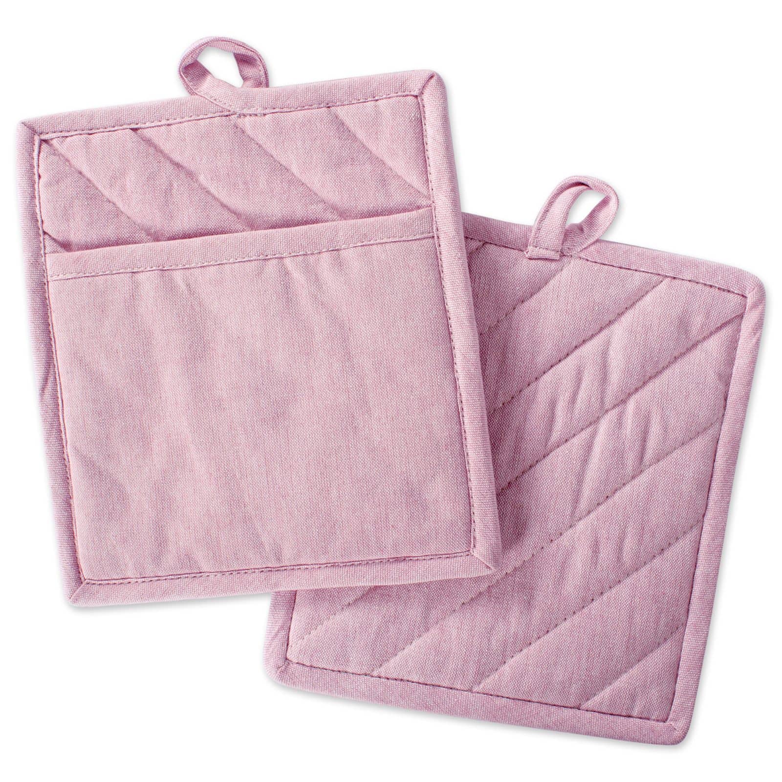 DII® Solid Chambray Potholders, 2ct.