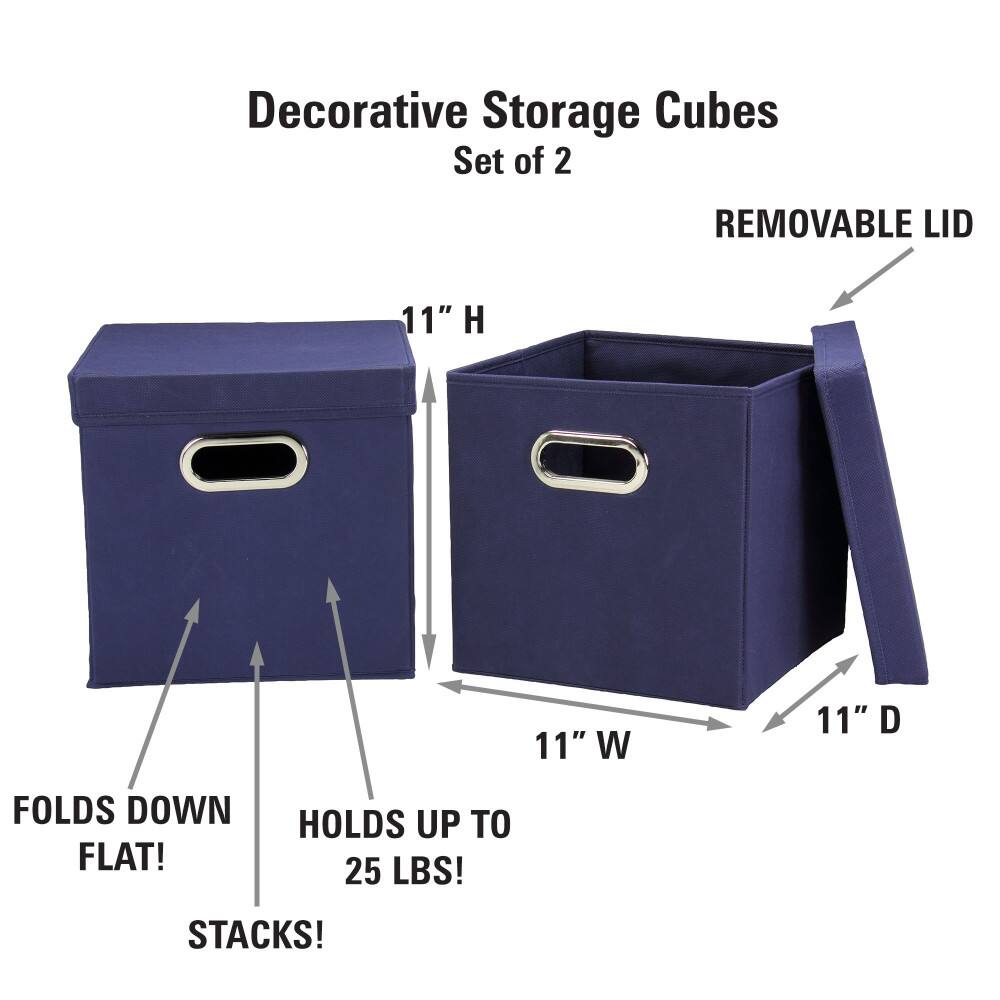 Household Essentials Storage Bins with Lids, 2ct.