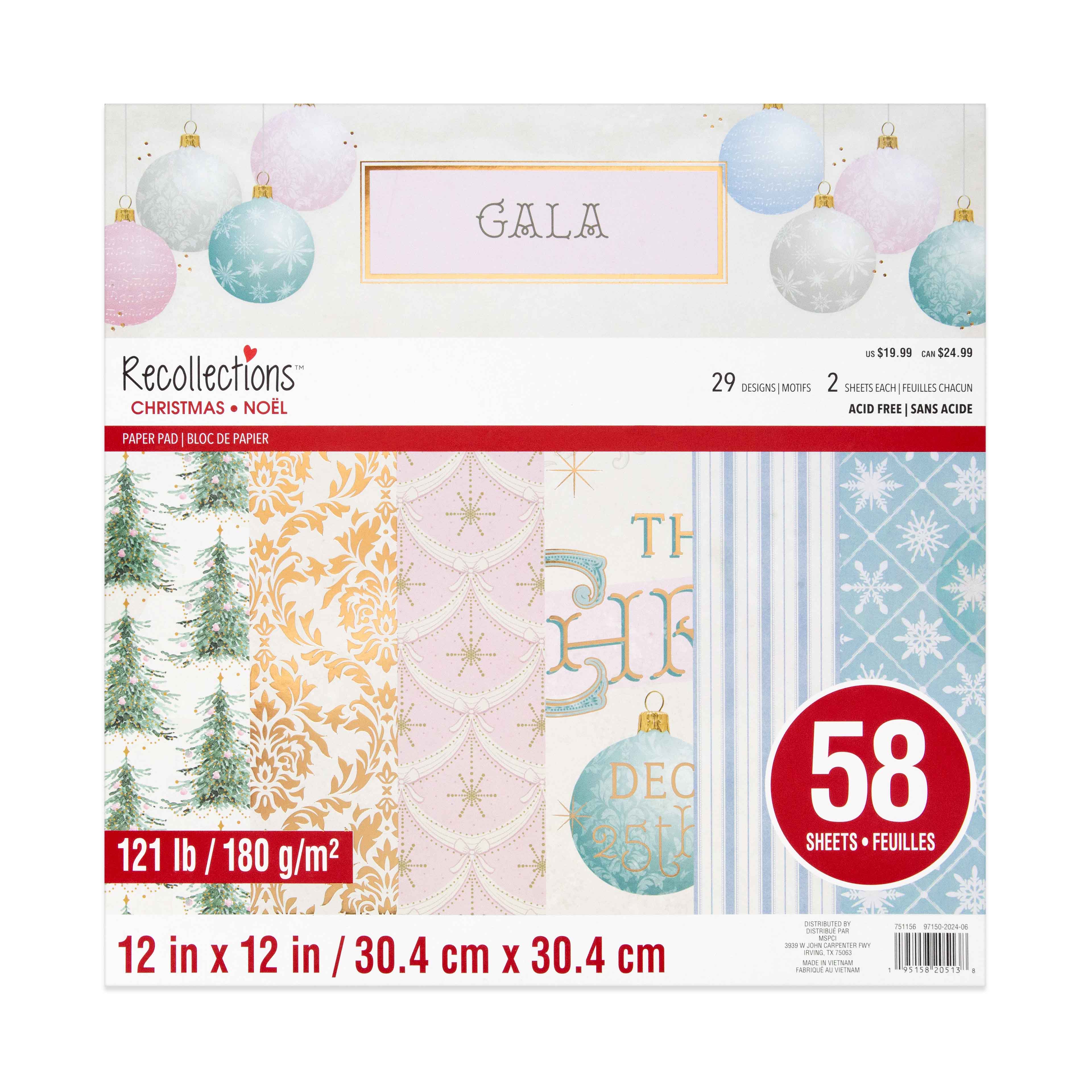 12&#x22; x 12&#x22; Gala Paper Pad by Recollections&#x2122;