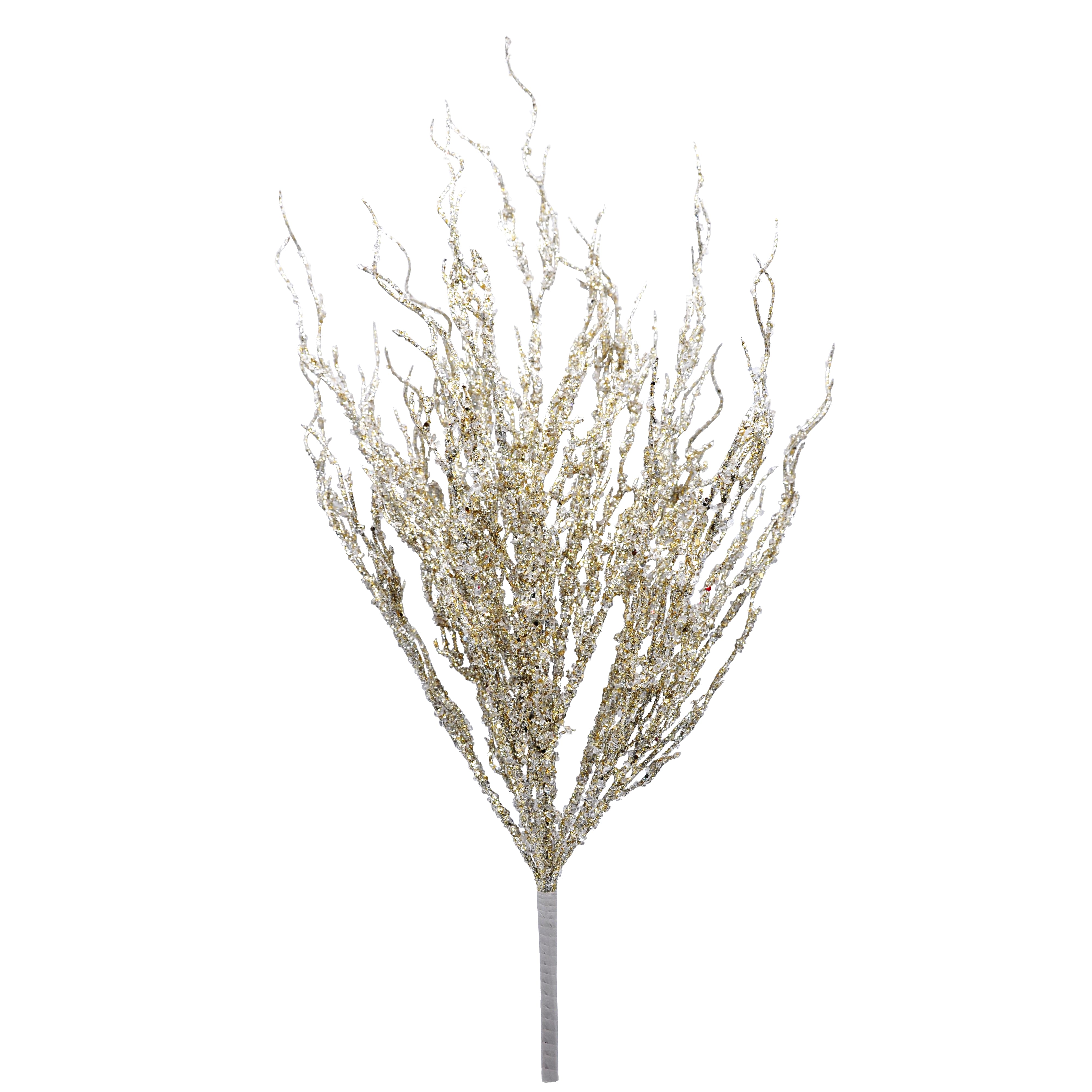 26&#x22; Champagne Glitter Iced Branch Bush by Ashland&#xAE;