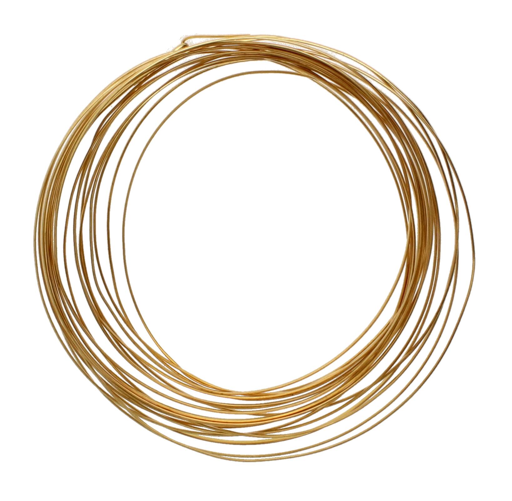 The Beadsmith® Wire Elements™ 21 Gauge Tarnish Resistant Half Round Soft Temper Wire, 4yd.