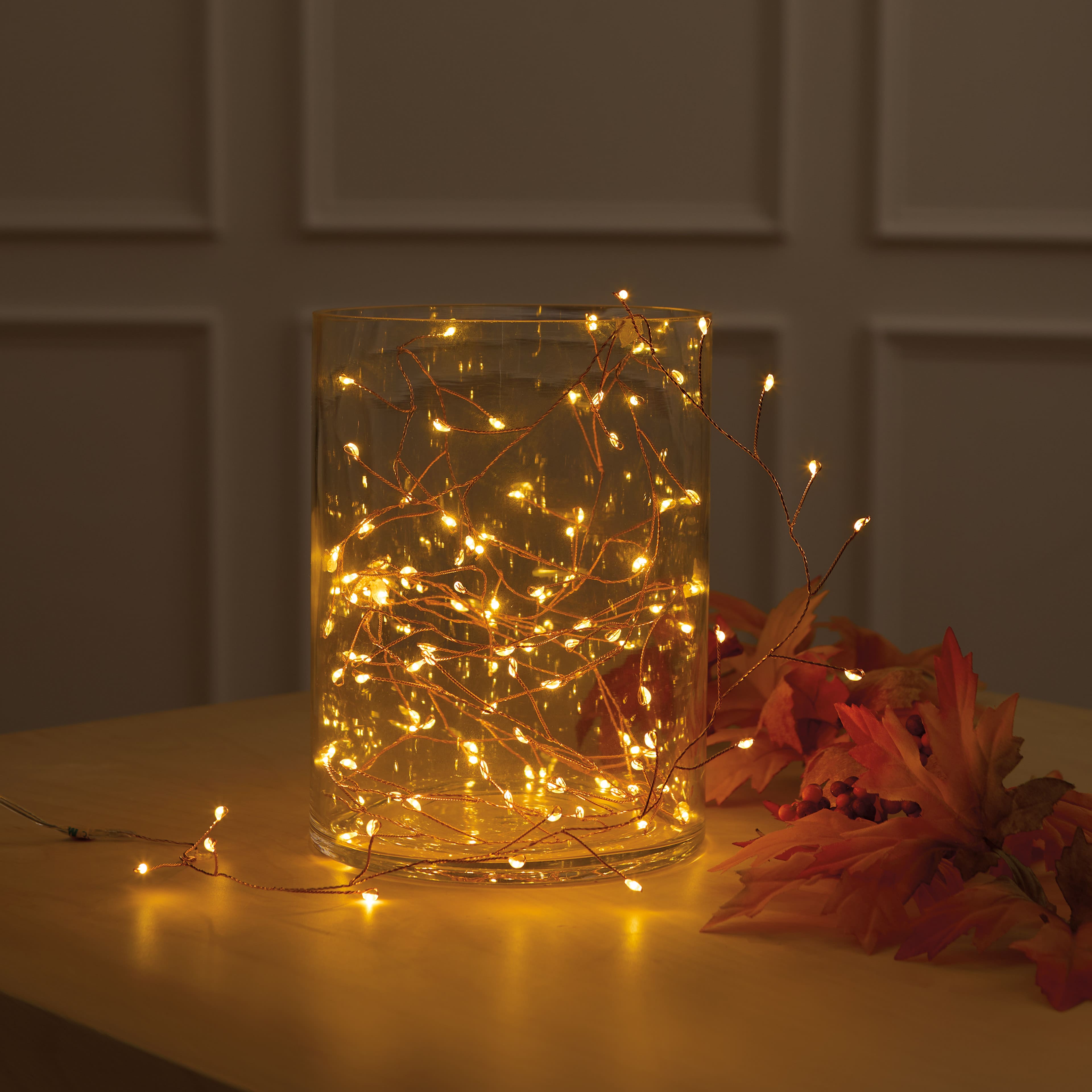 120ct. Amber LED Firecracker String Lights by Ashland&#xAE;