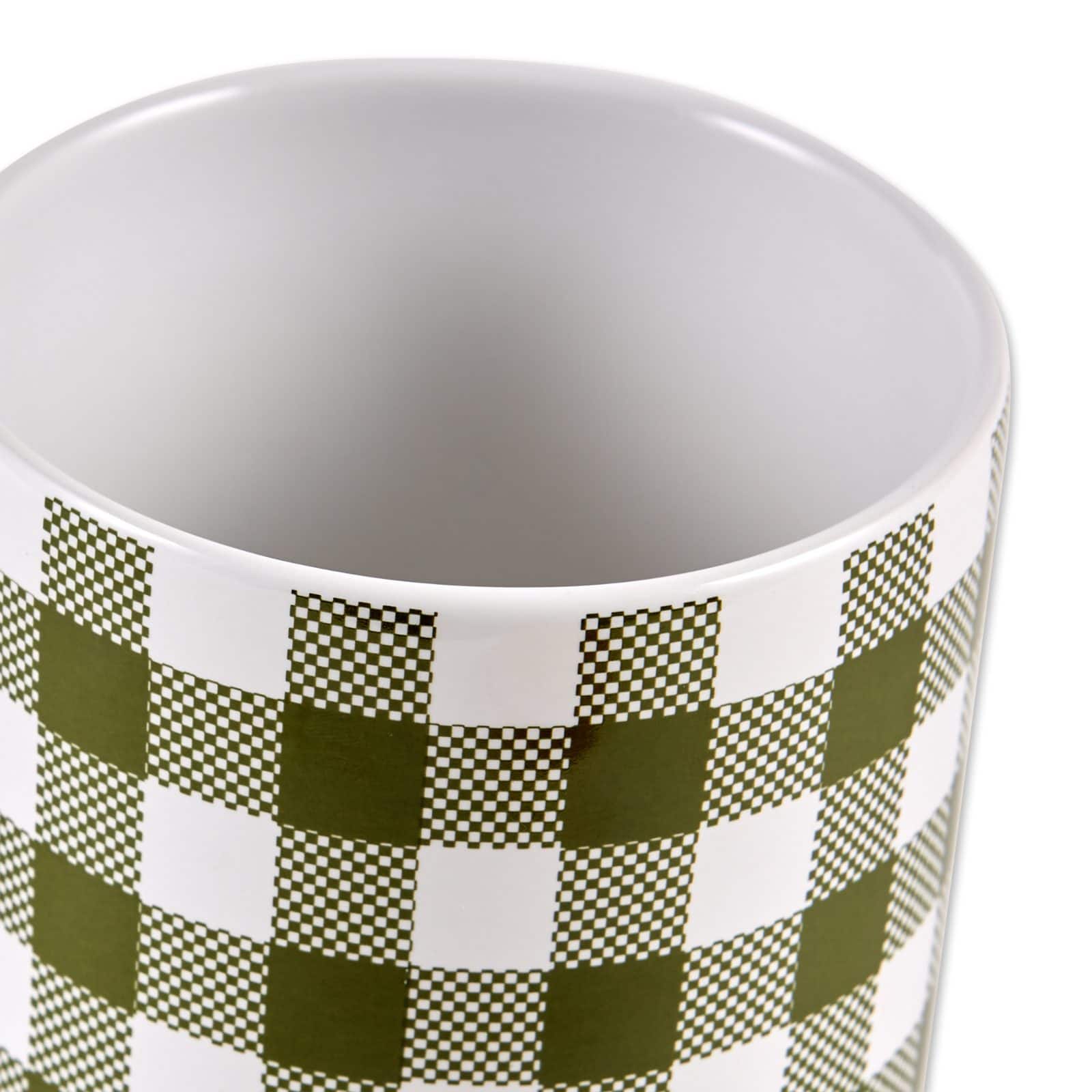 DII&#xAE; Buffalo Check Ceramic Canister Set