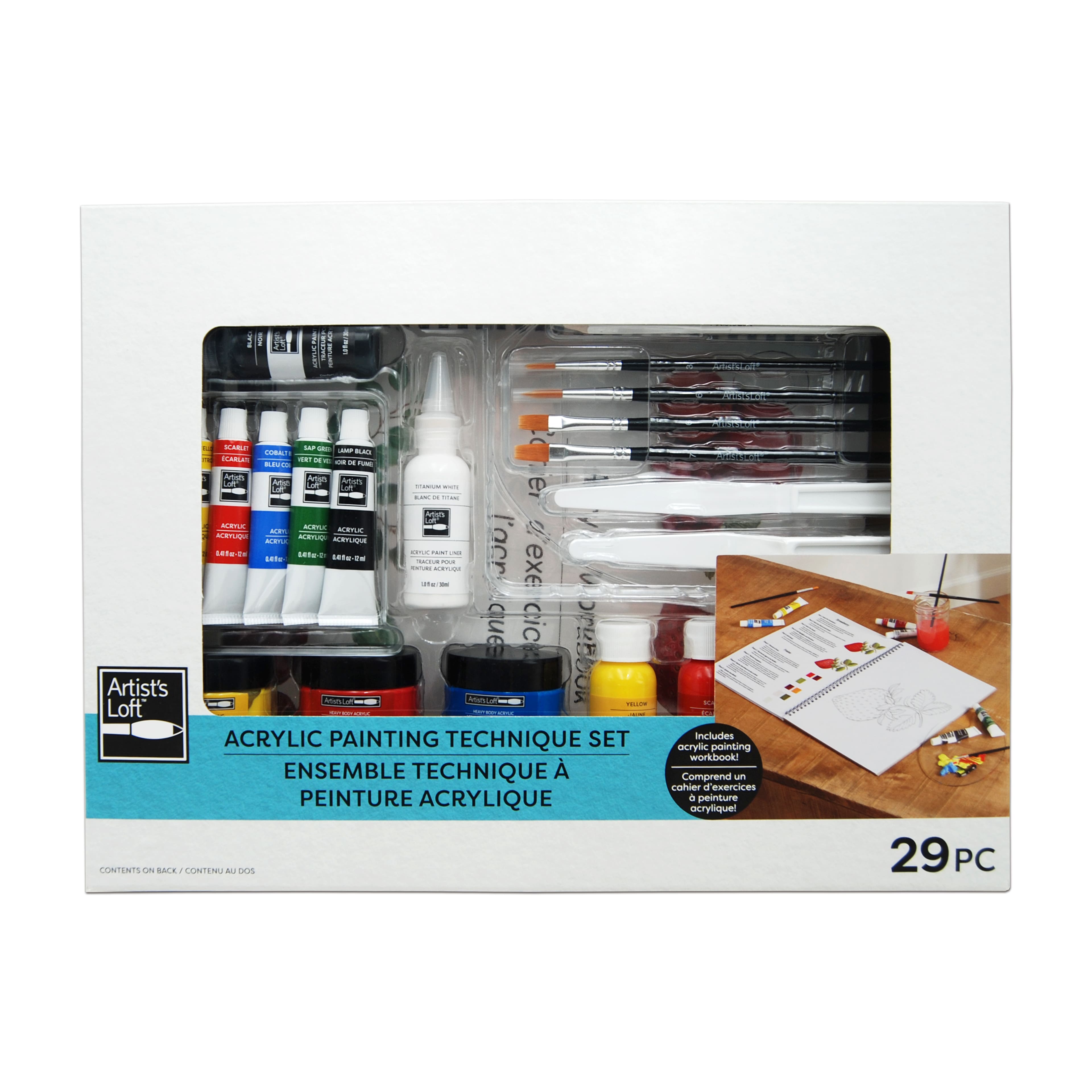 6 Pack: Acrylic Painting Technique Set by Artist's Loft™