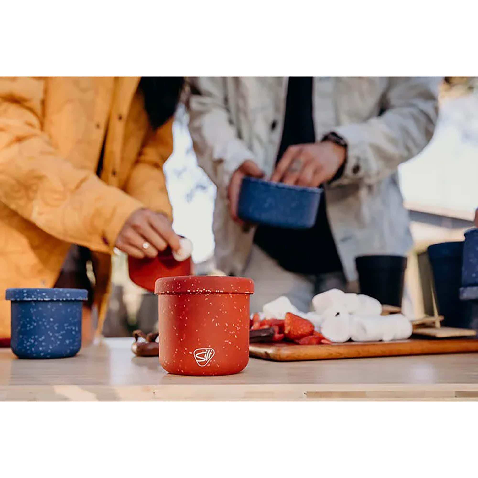 Silipint&#xAE; 3-Piece Silicone Lidded Bowl Set